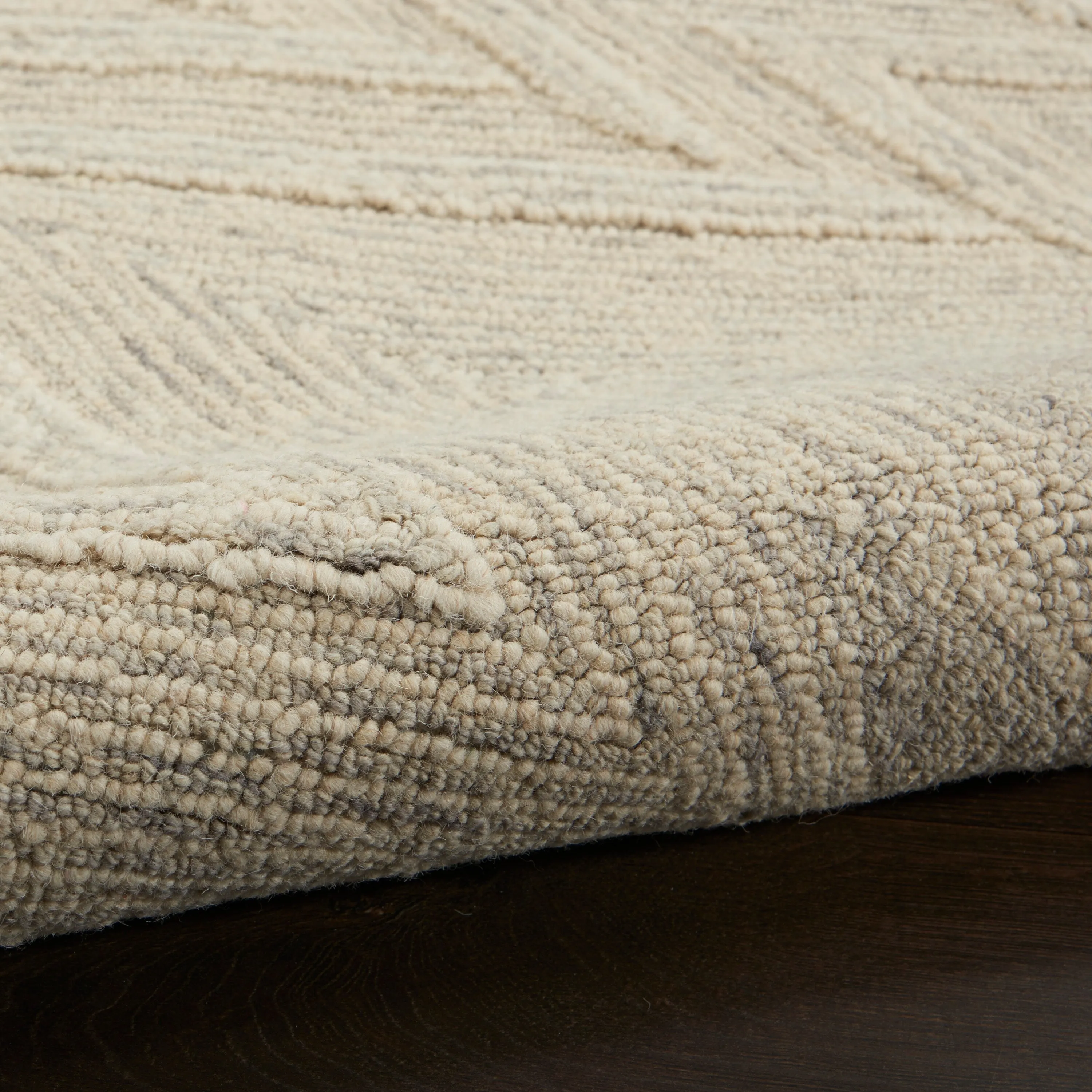 Nourison Linked Chic Modern Tufted Chevron Easy Care Area Rug