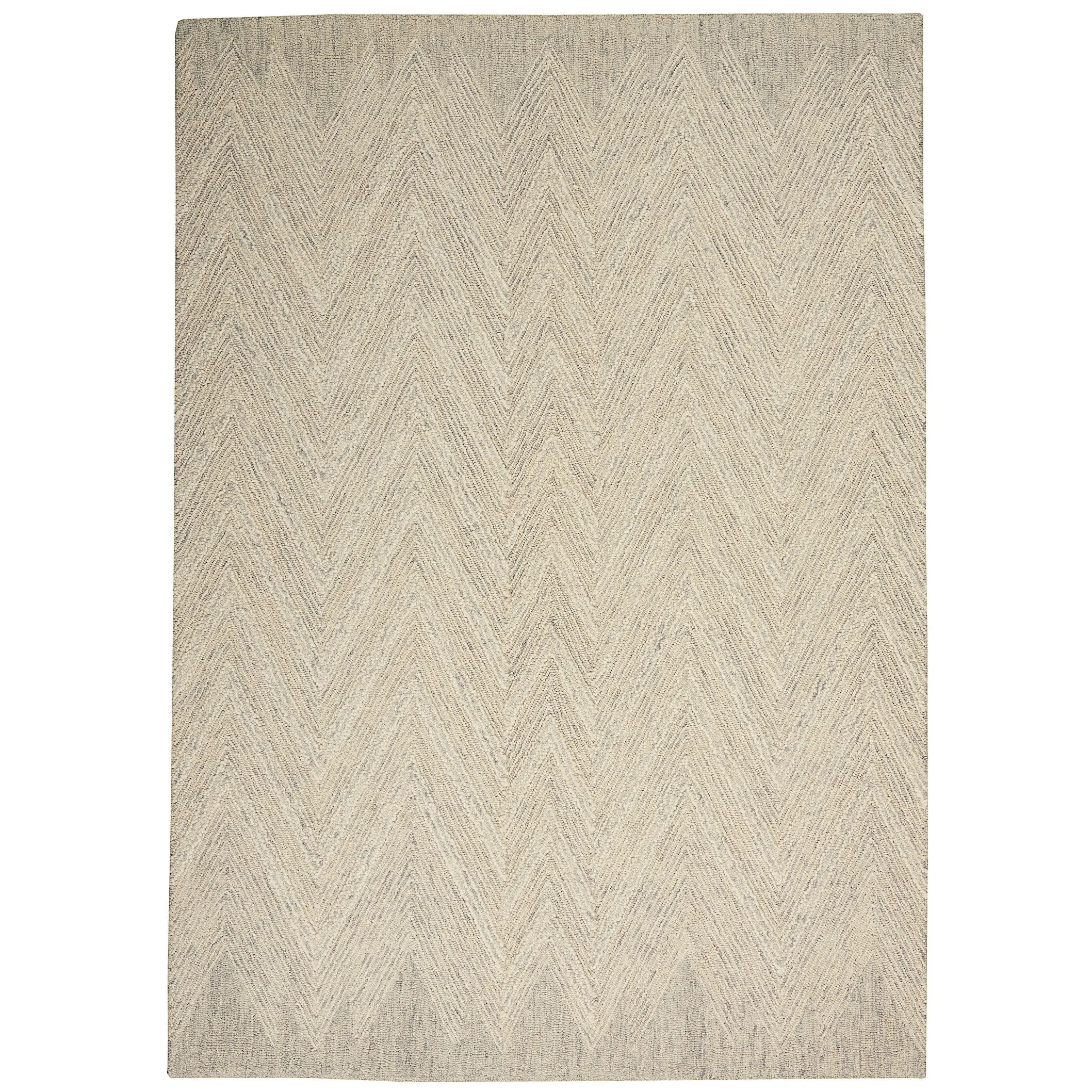 Nourison Linked Chic Modern Tufted Chevron Easy Care Area Rug