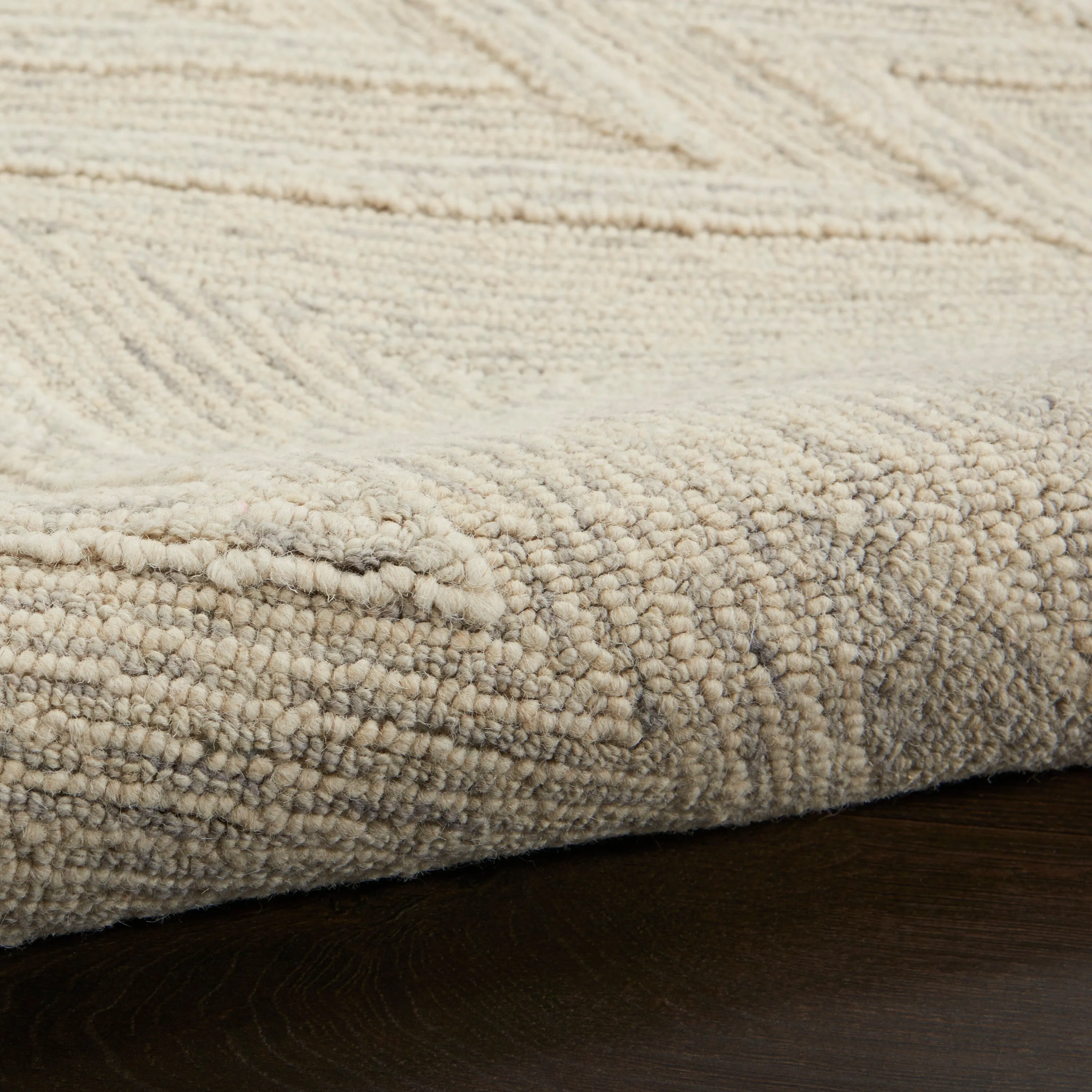 Nourison Linked Chic Modern Tufted Chevron Easy Care Area Rug