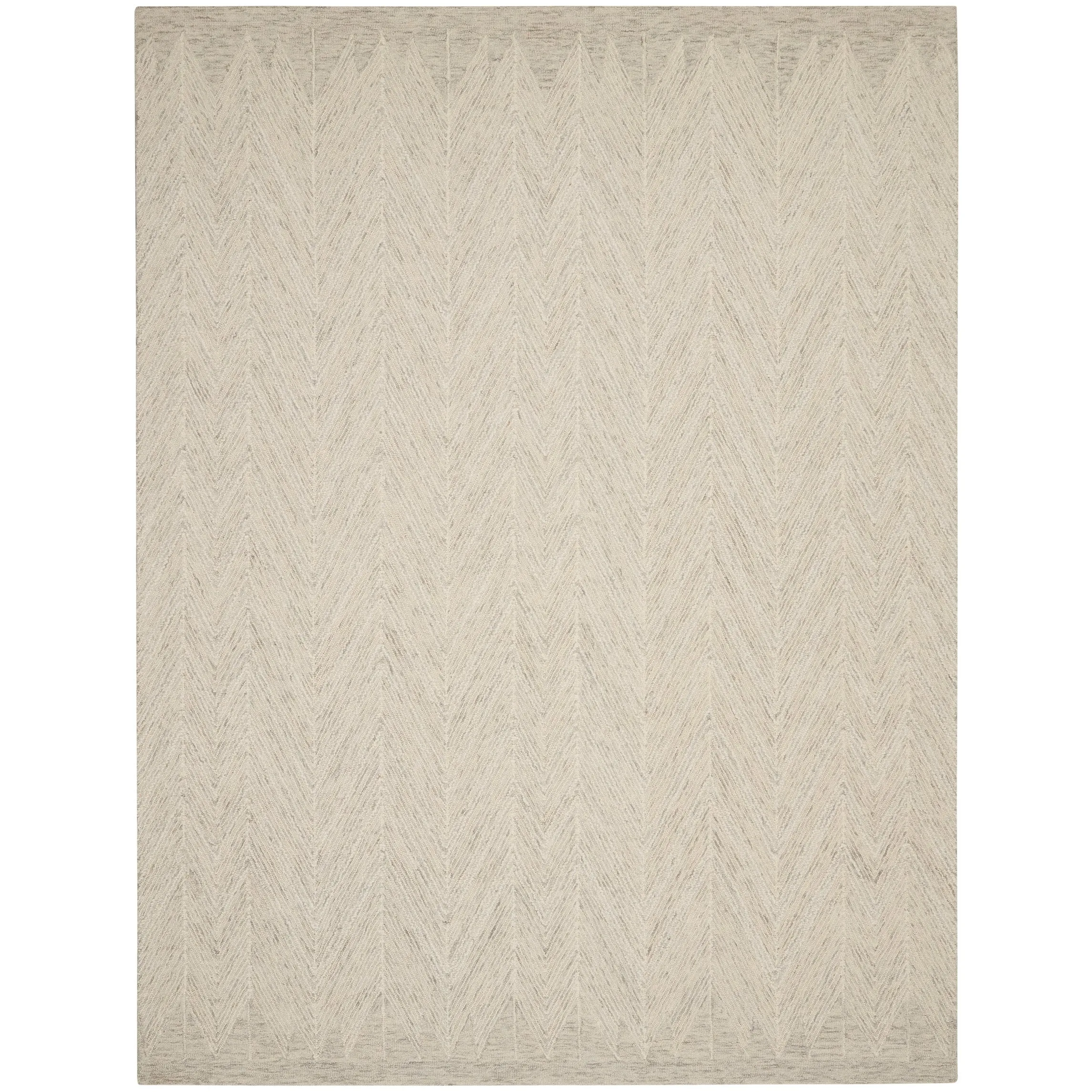 Nourison Linked Chic Modern Tufted Chevron Easy Care Area Rug