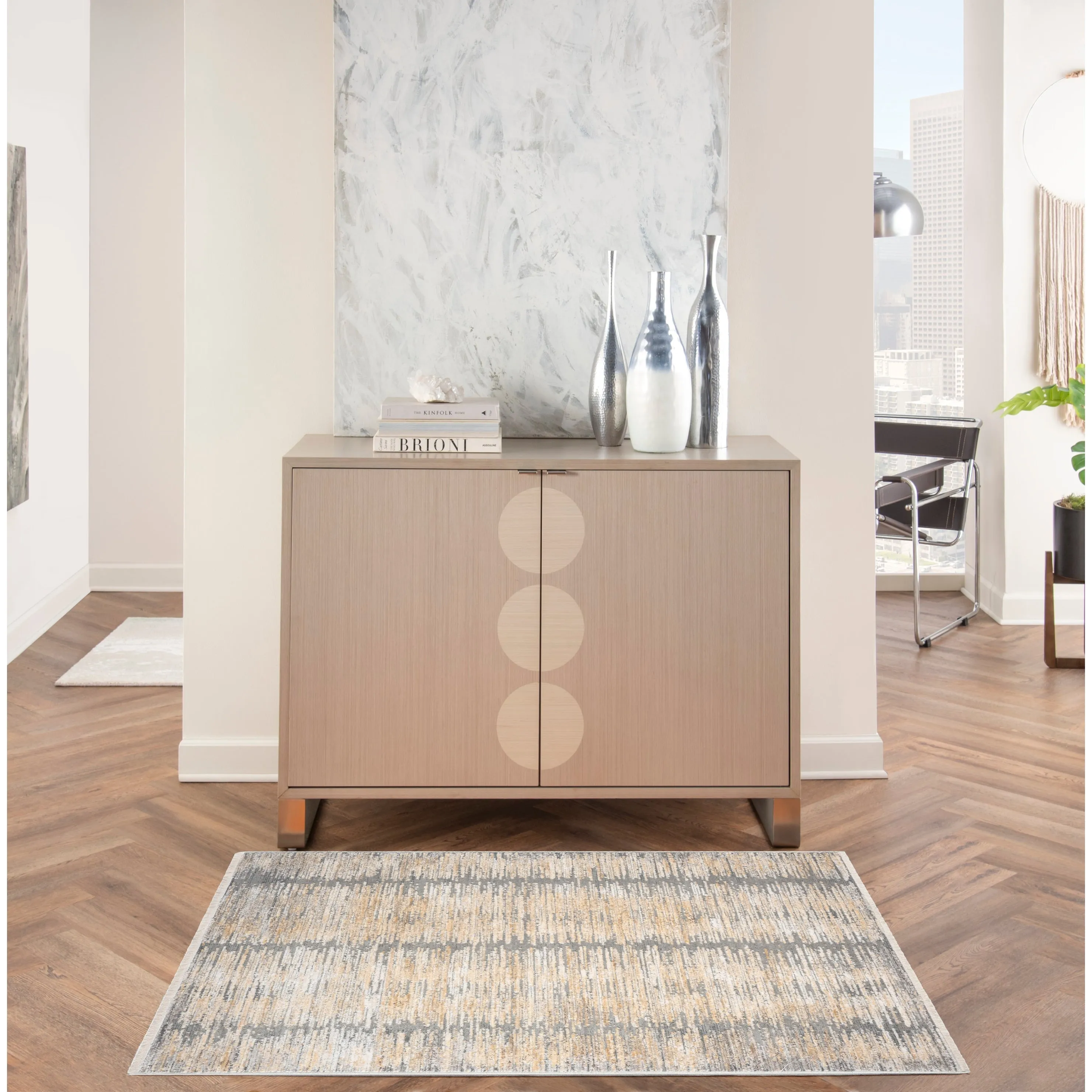 Nourison Modern Abstract Indoor only Area Rug