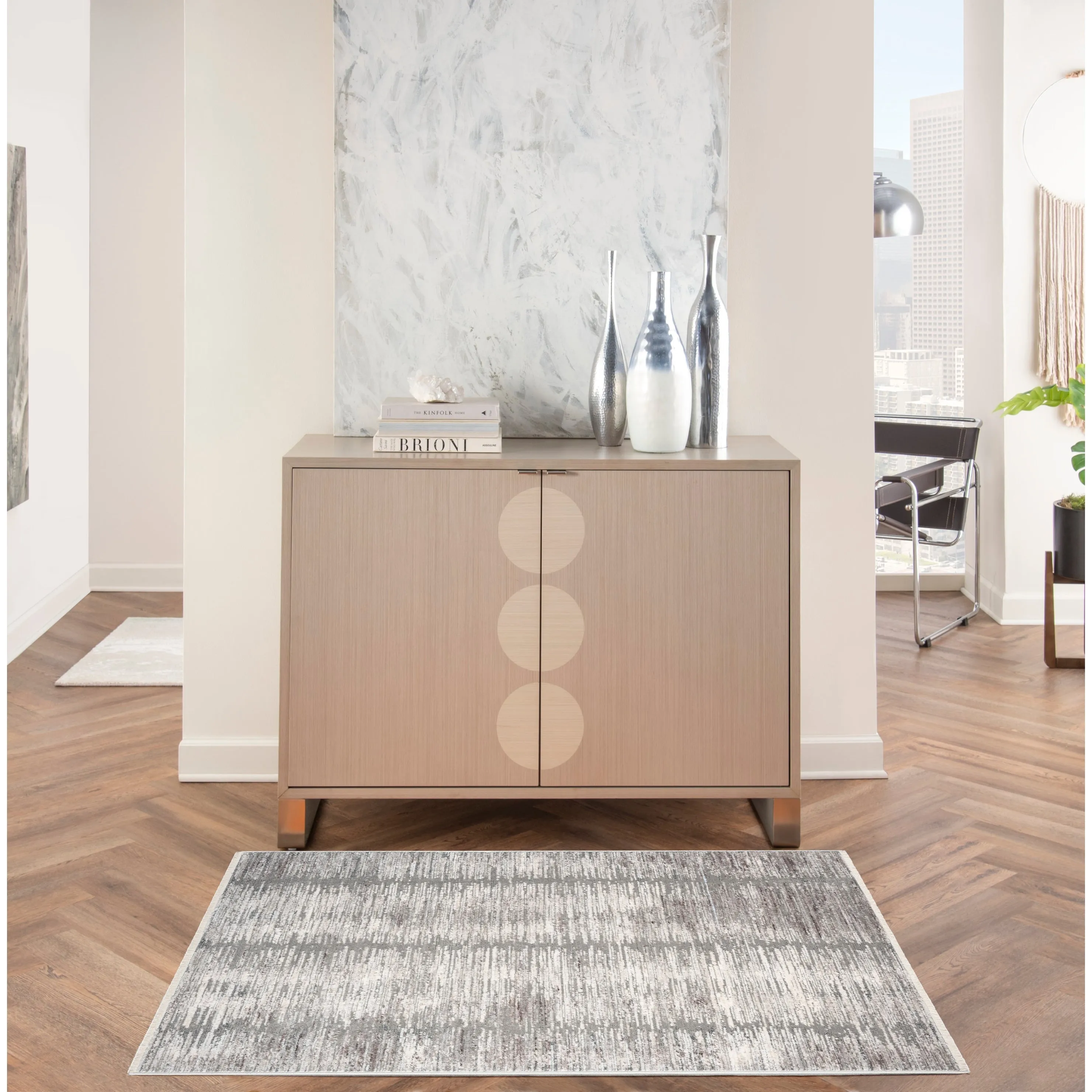 Nourison Modern Abstract Indoor only Area Rug