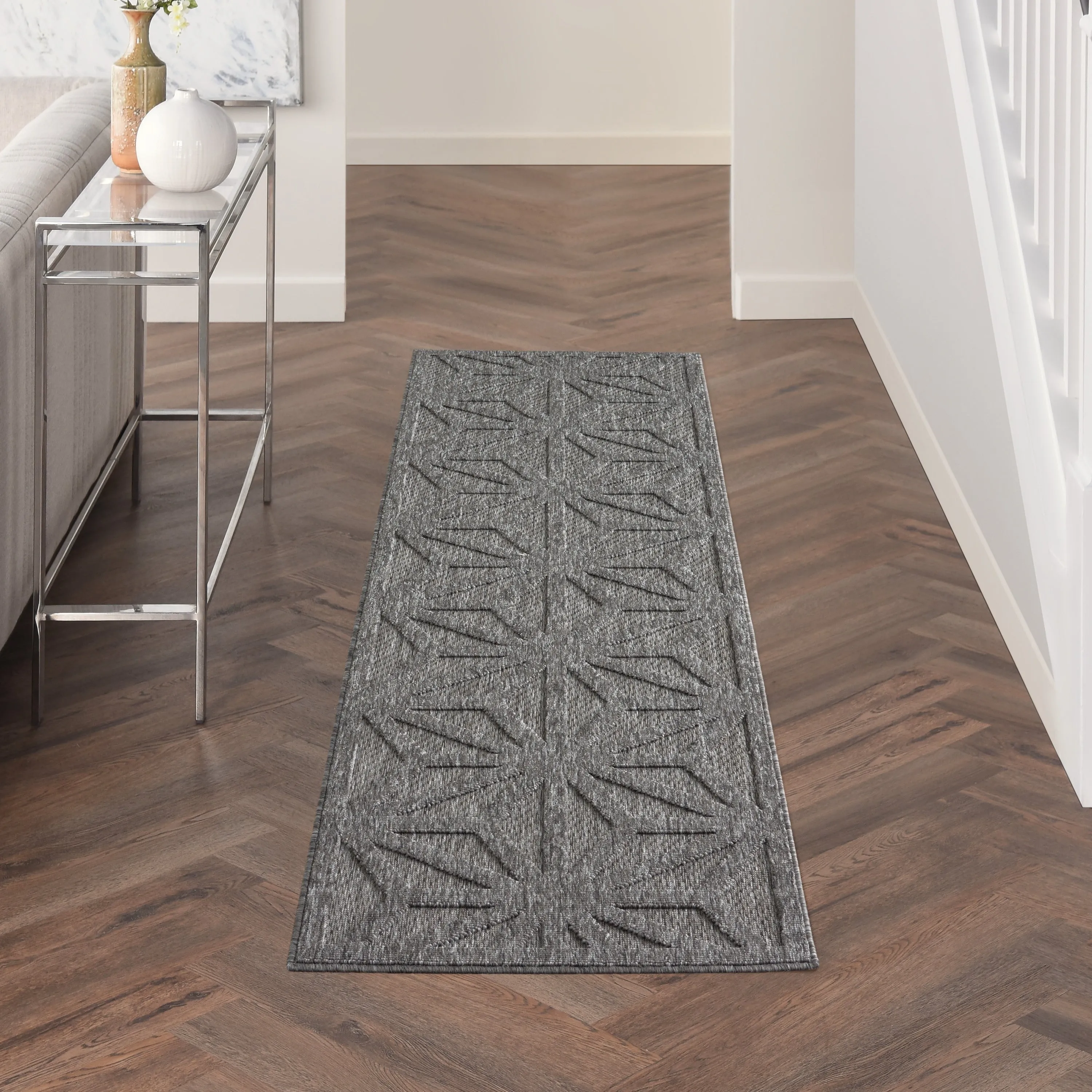 Nourison Palamos Transitional Geometric Indoor Outdoor Area Rug