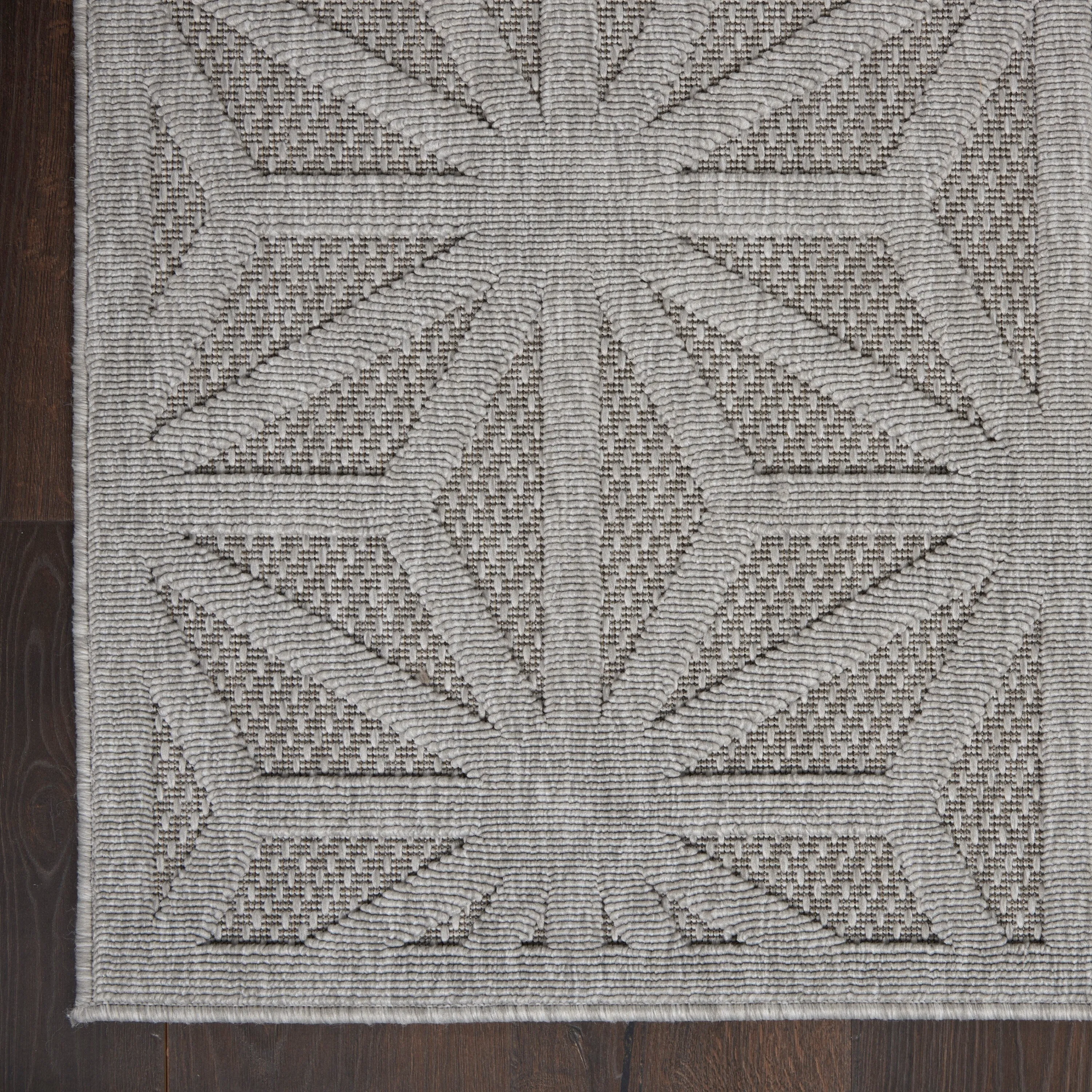 Nourison Palamos Transitional Geometric Indoor Outdoor Area Rug