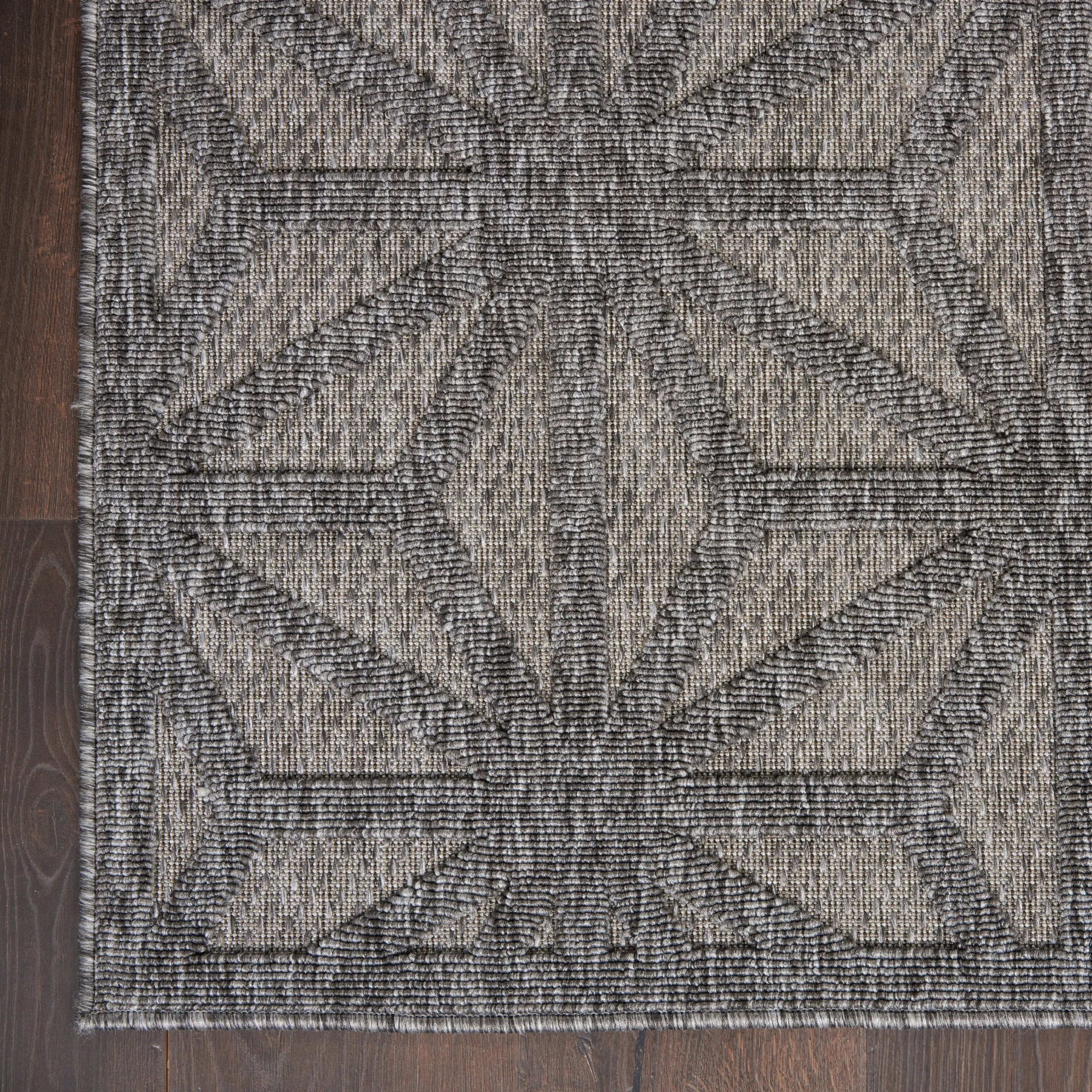 Nourison Palamos Transitional Geometric Indoor Outdoor Area Rug