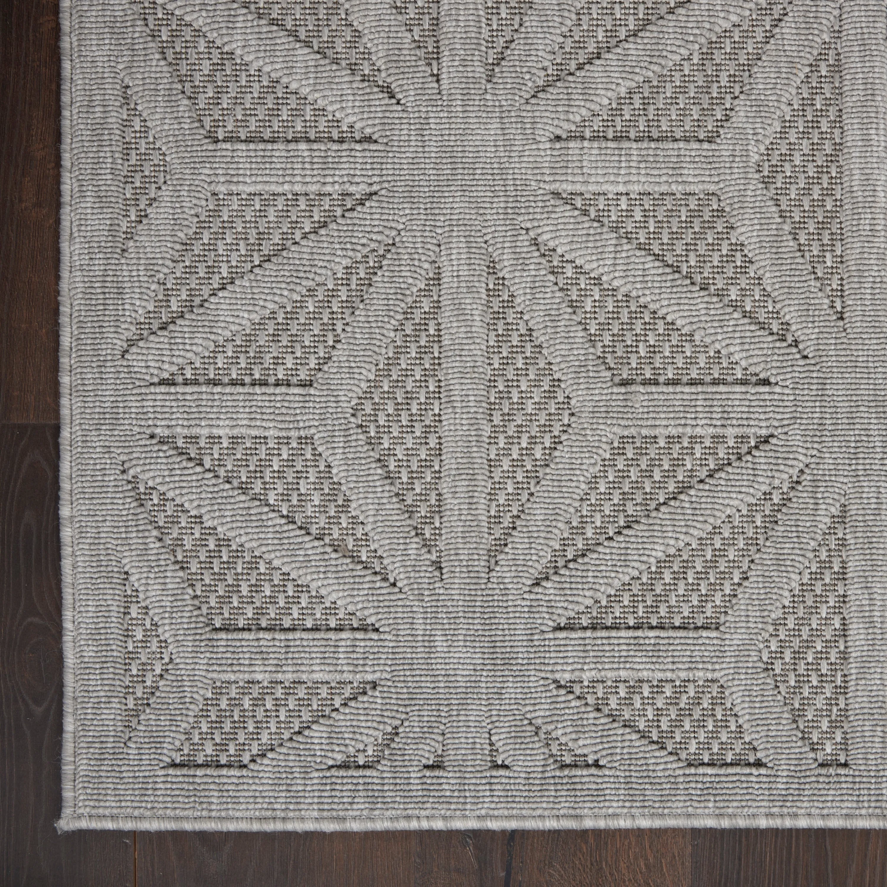 Nourison Palamos Transitional Geometric Indoor Outdoor Area Rug