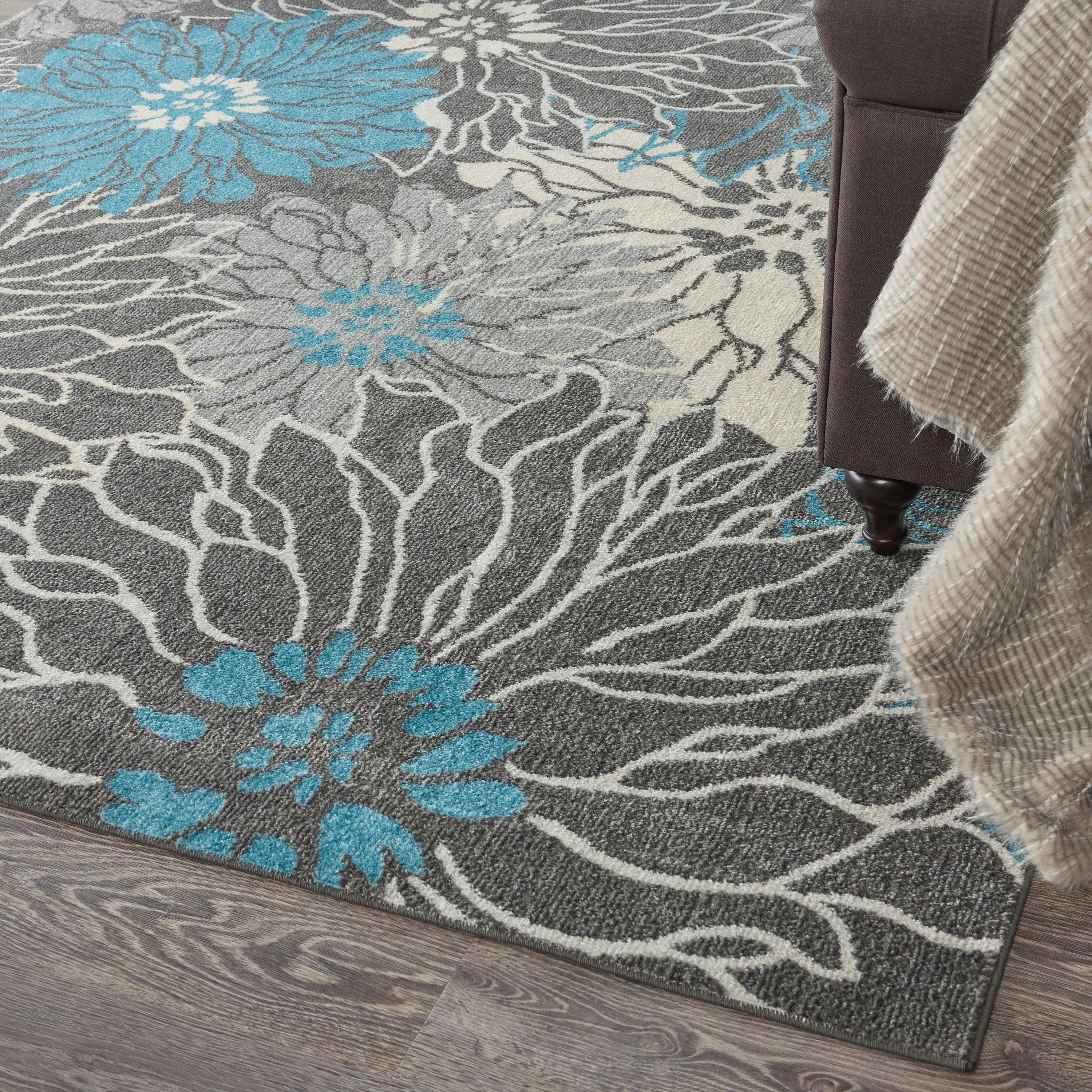 Nourison Passion Abstract Modern Floral Area Rug