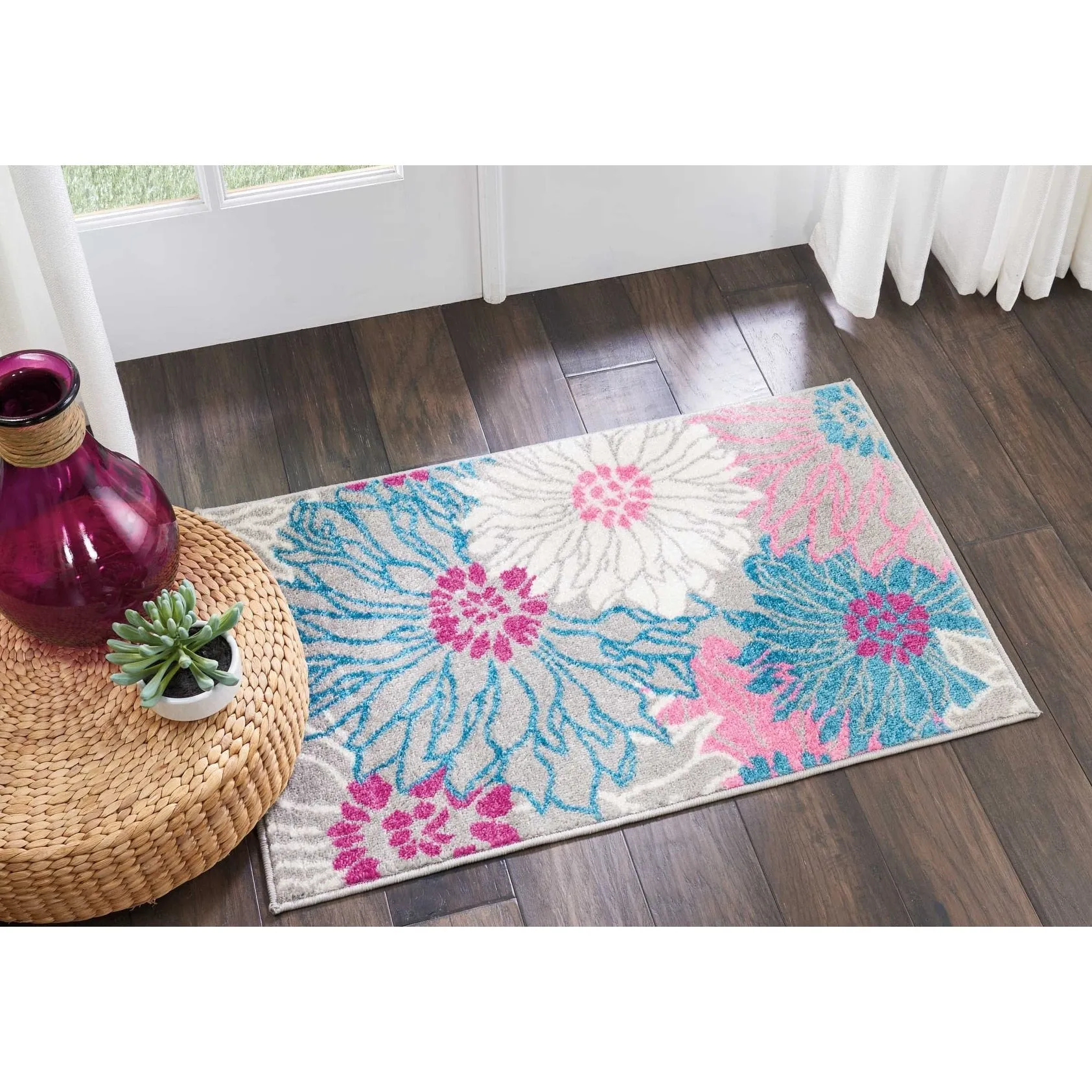 Nourison Passion Abstract Modern Floral Area Rug