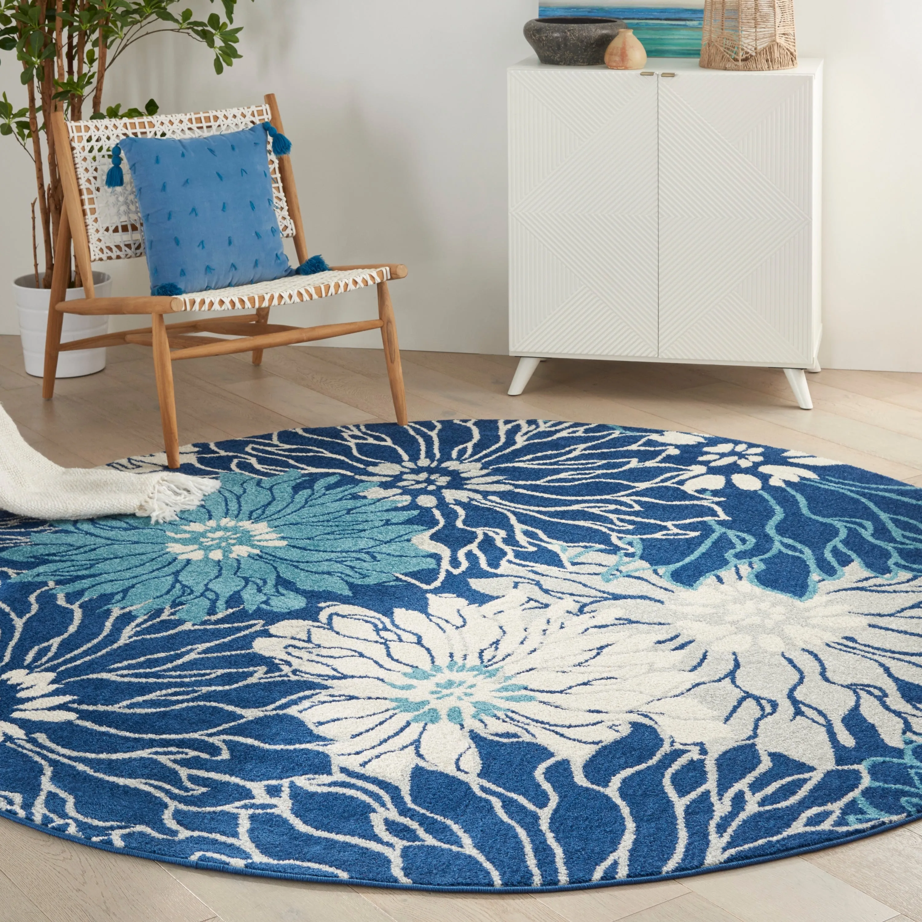 Nourison Passion Abstract Modern Floral Area Rug