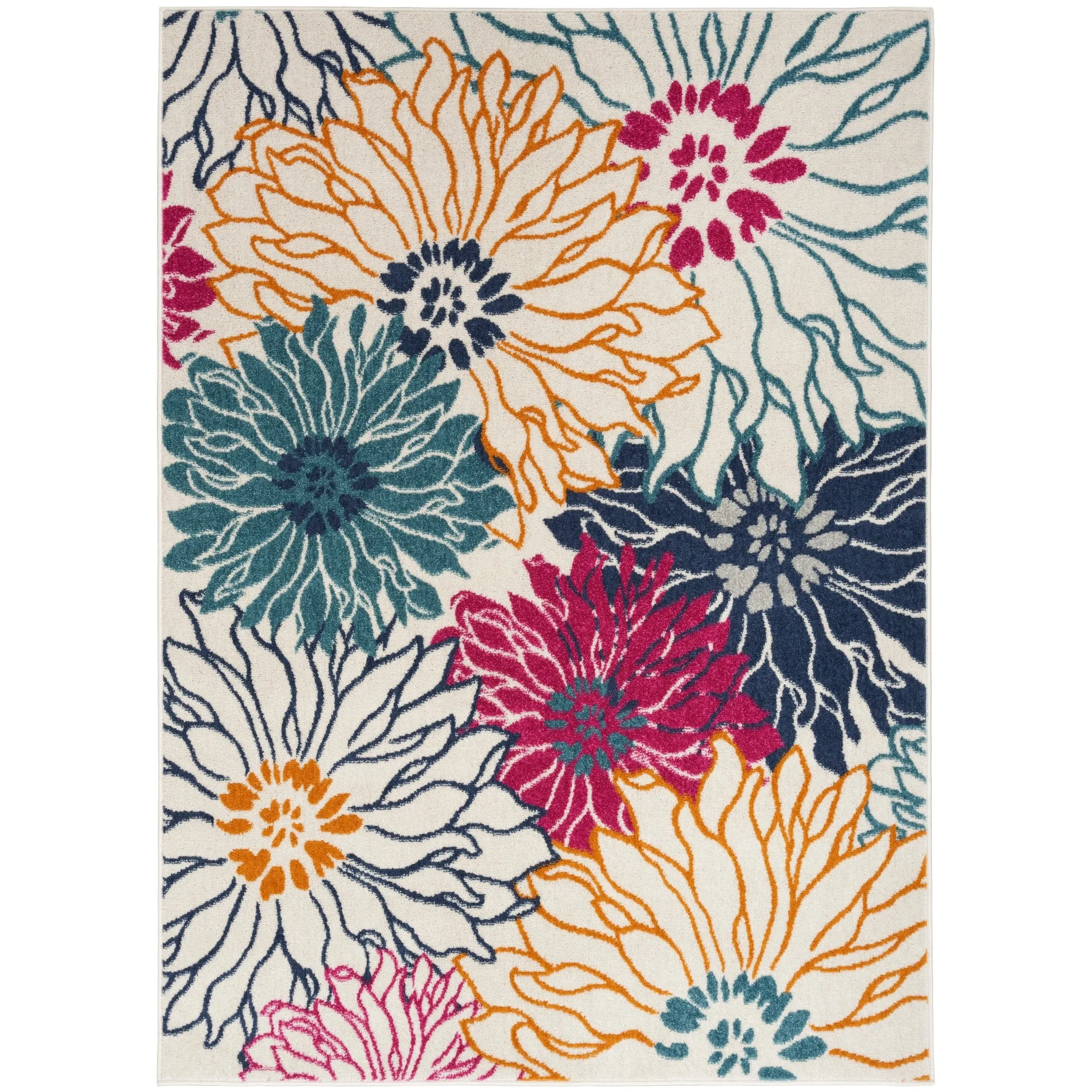 Nourison Passion Abstract Modern Floral Area Rug