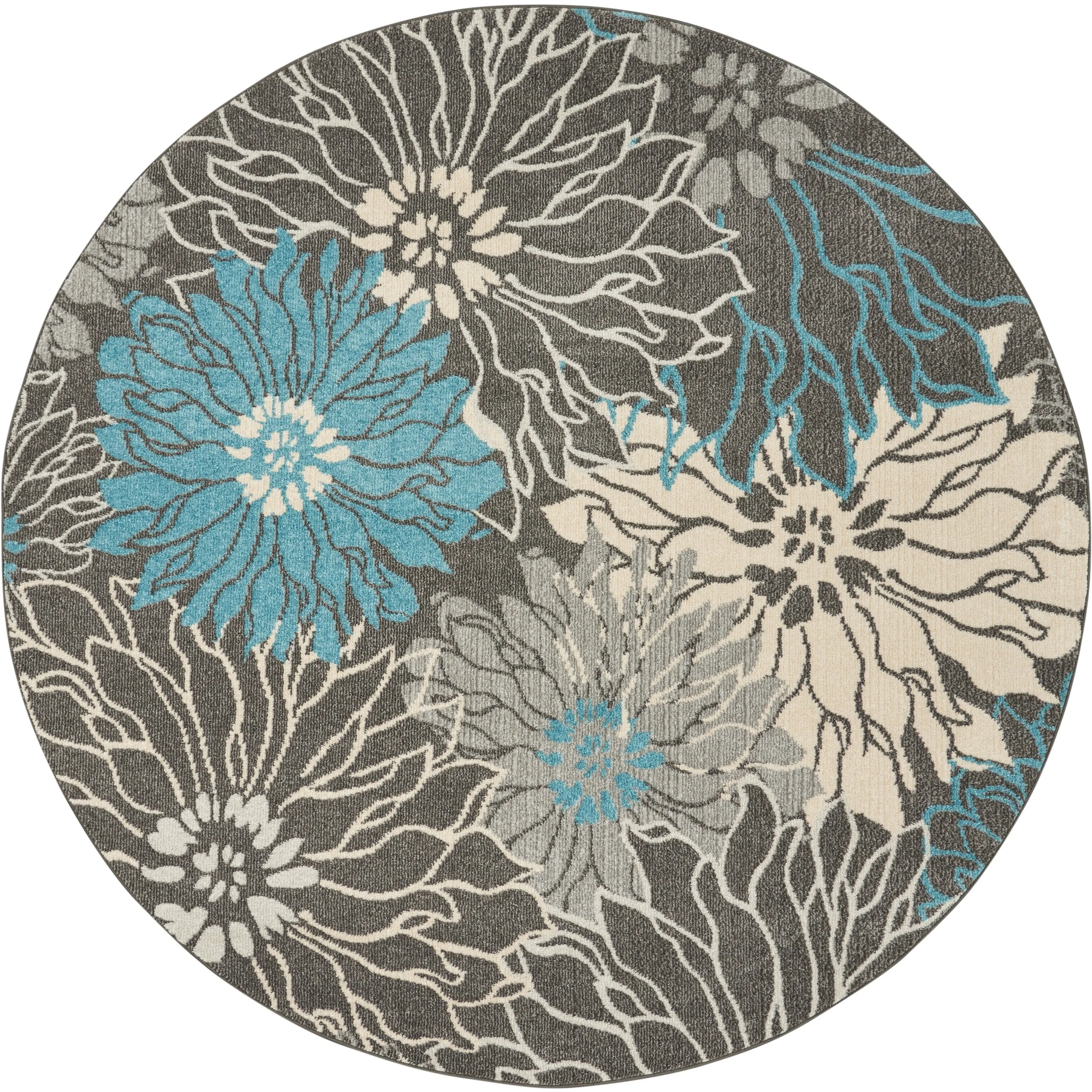Nourison Passion Abstract Modern Floral Area Rug