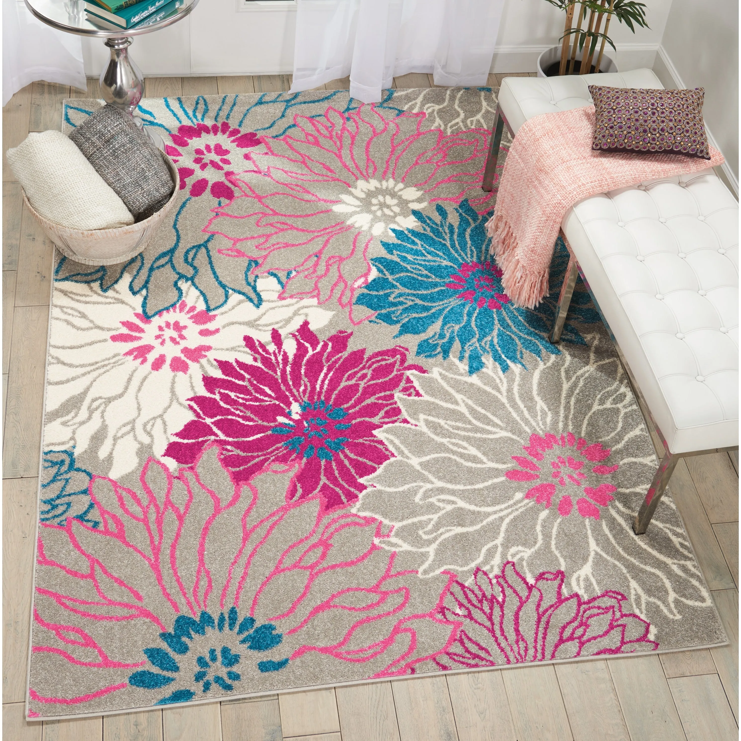 Nourison Passion Abstract Modern Floral Area Rug