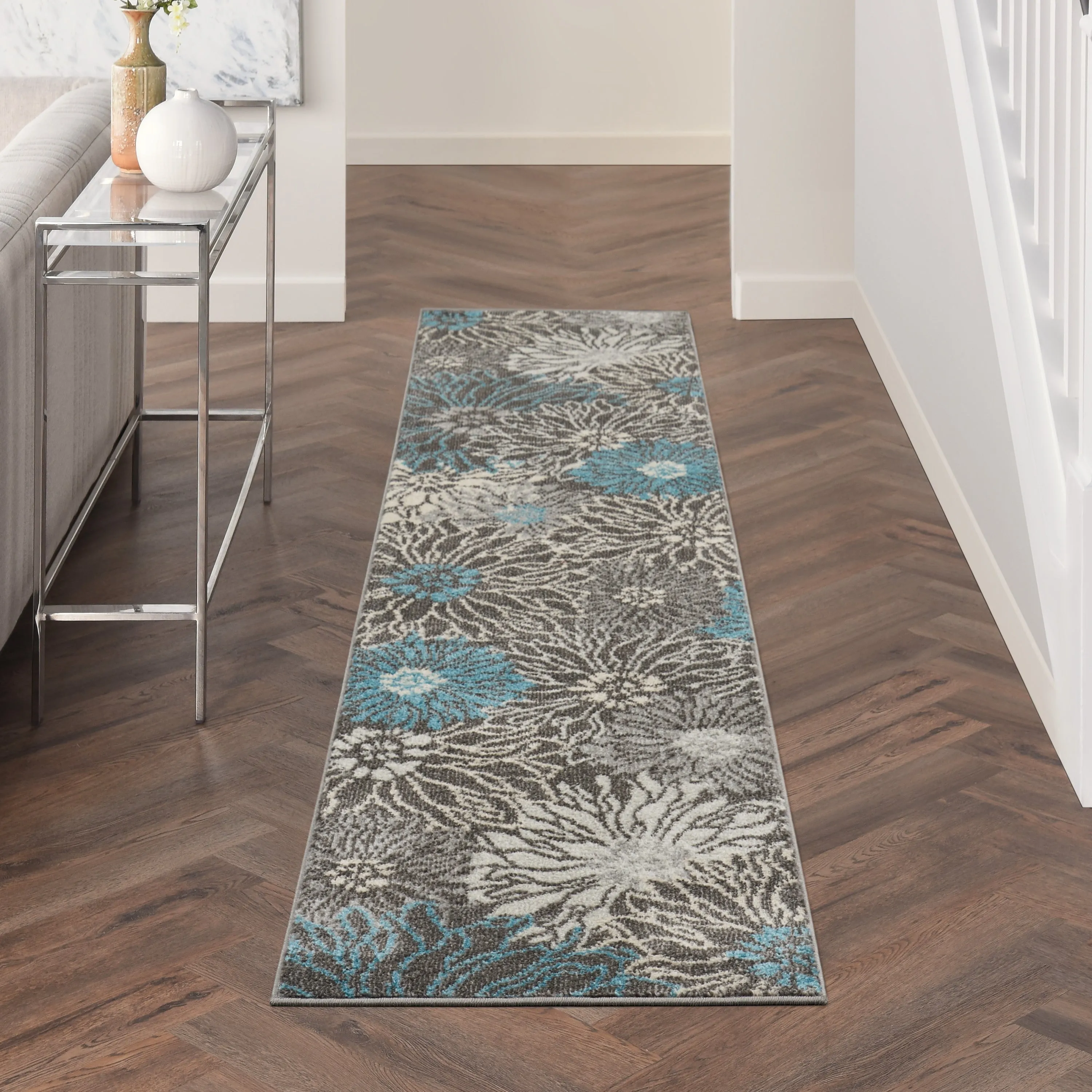 Nourison Passion Abstract Modern Floral Area Rug