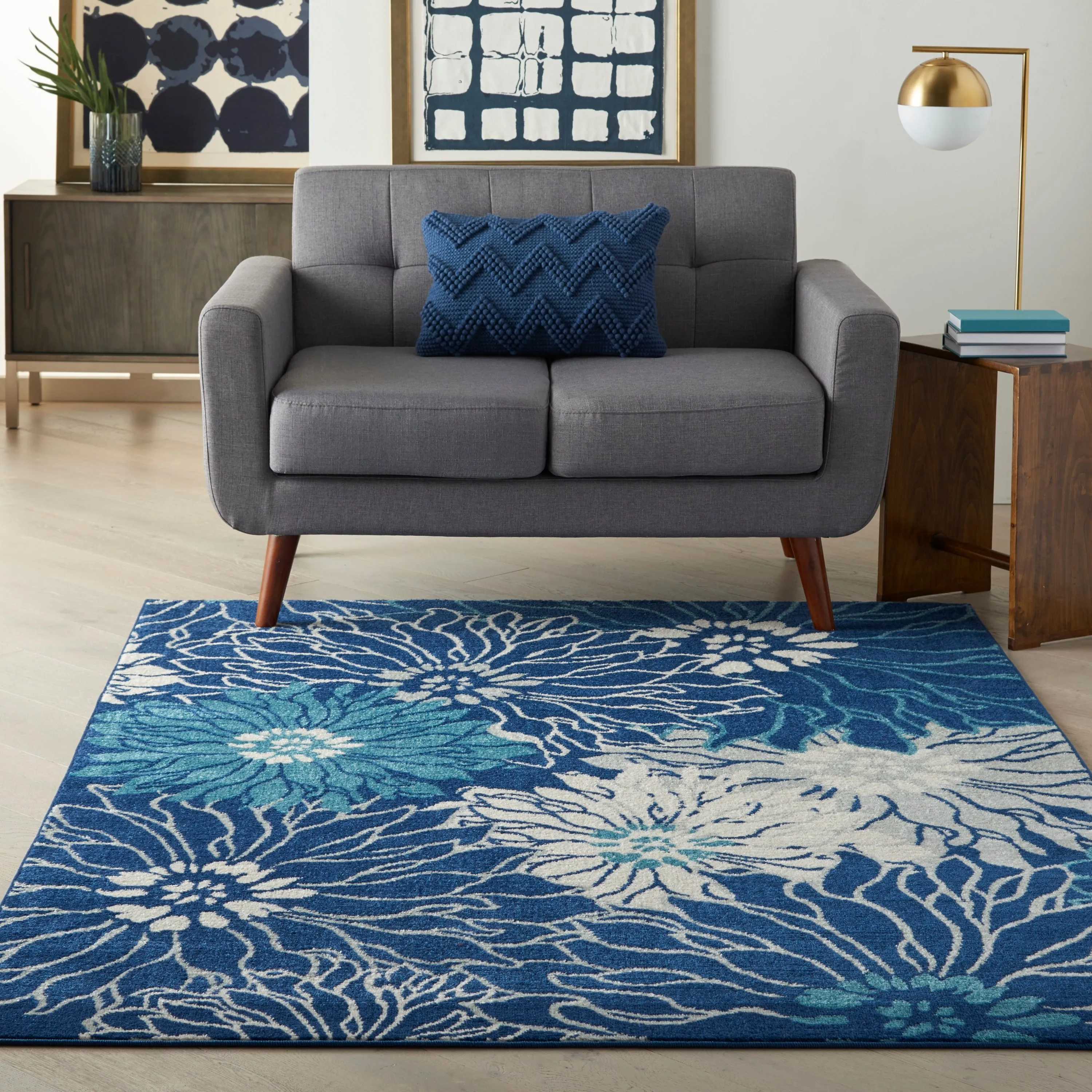 Nourison Passion Abstract Modern Floral Area Rug
