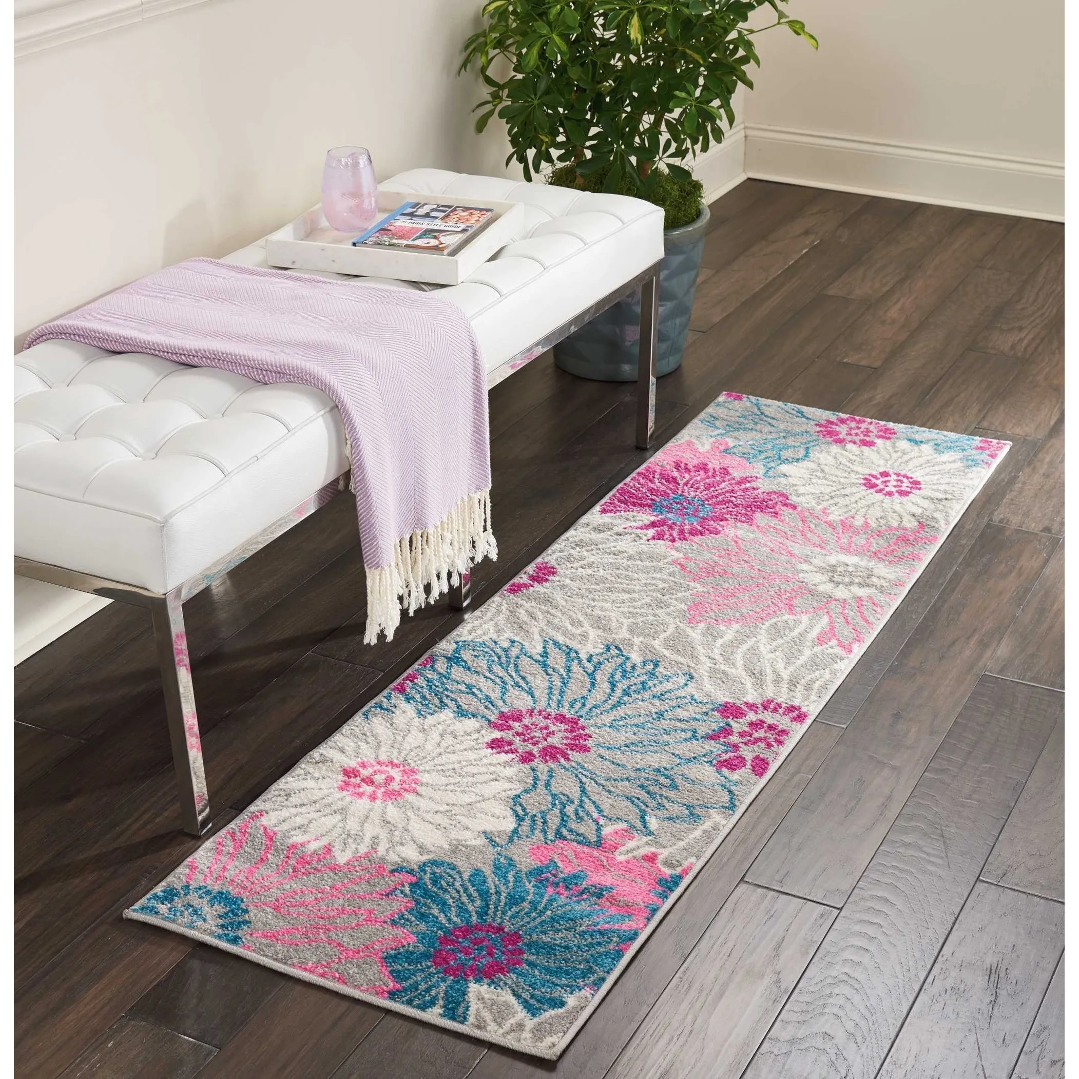 Nourison Passion Abstract Modern Floral Area Rug