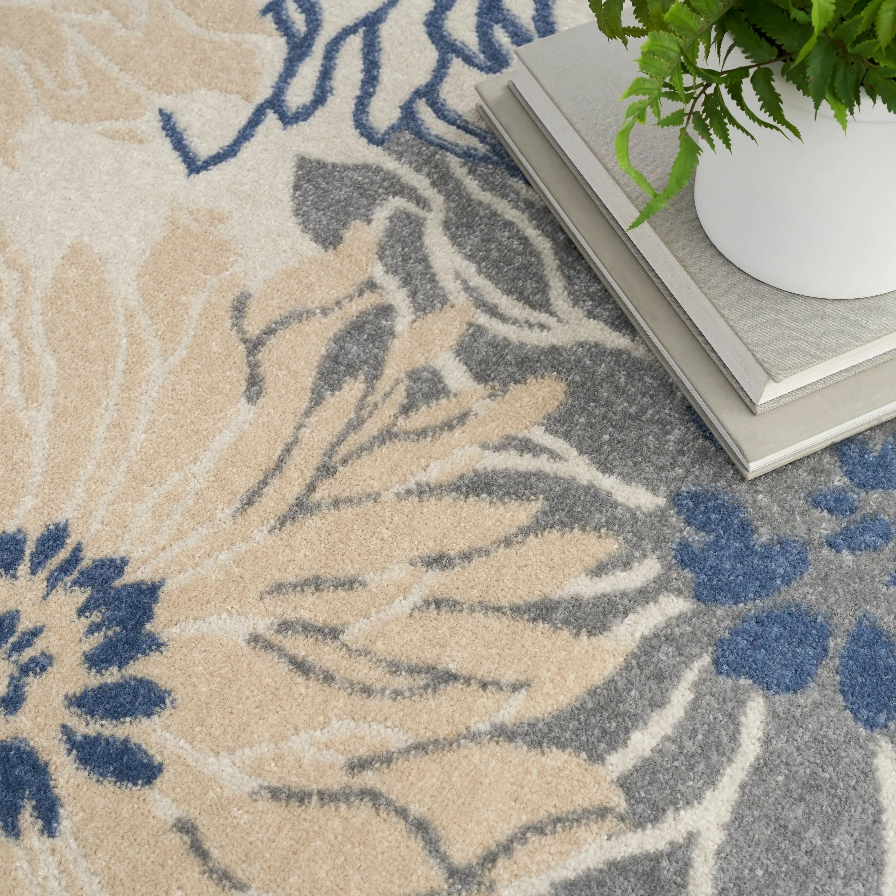 Nourison Passion Abstract Modern Floral Area Rug