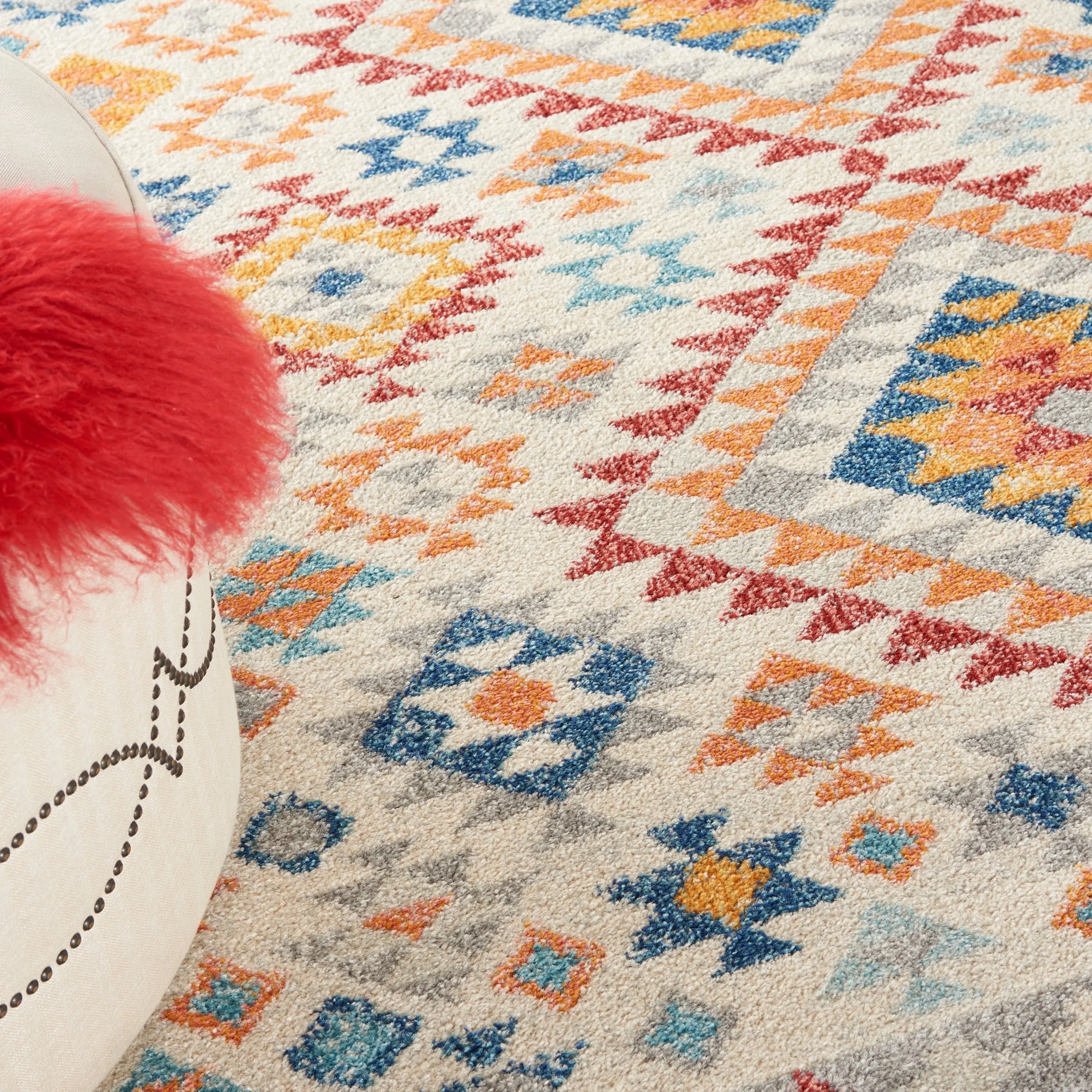Nourison Passion Modern Boho Tribal Area Rug
