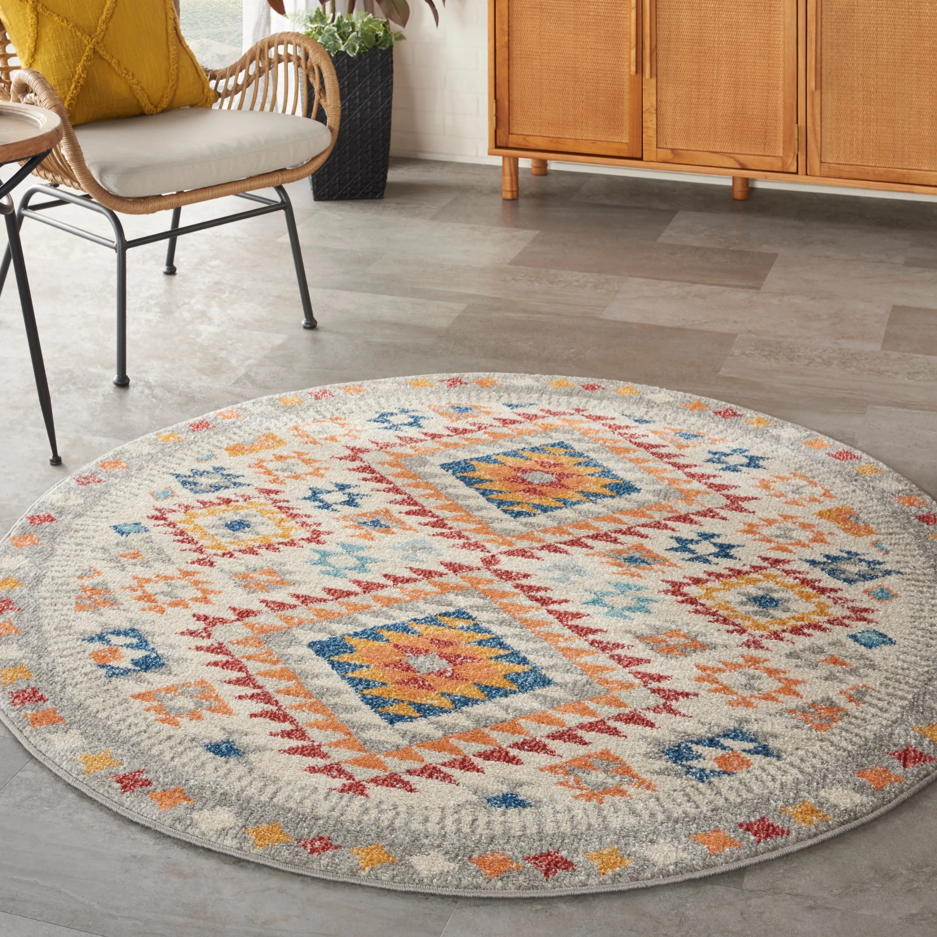 Nourison Passion Modern Boho Tribal Area Rug