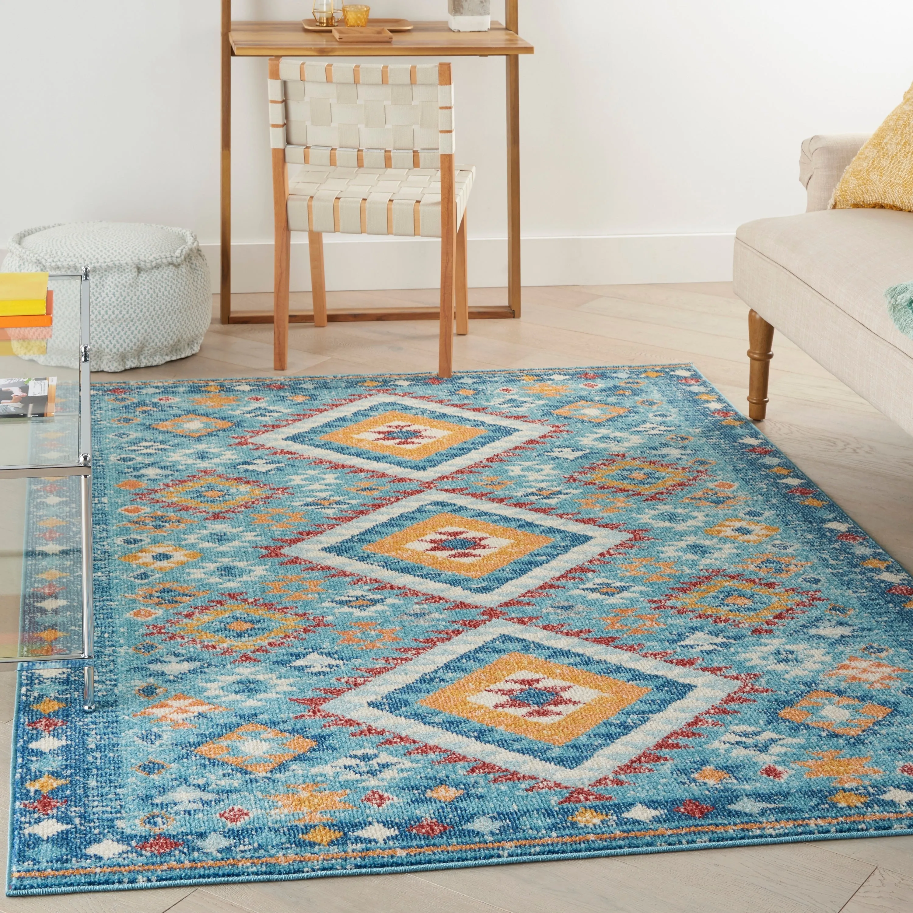 Nourison Passion Modern Boho Tribal Area Rug