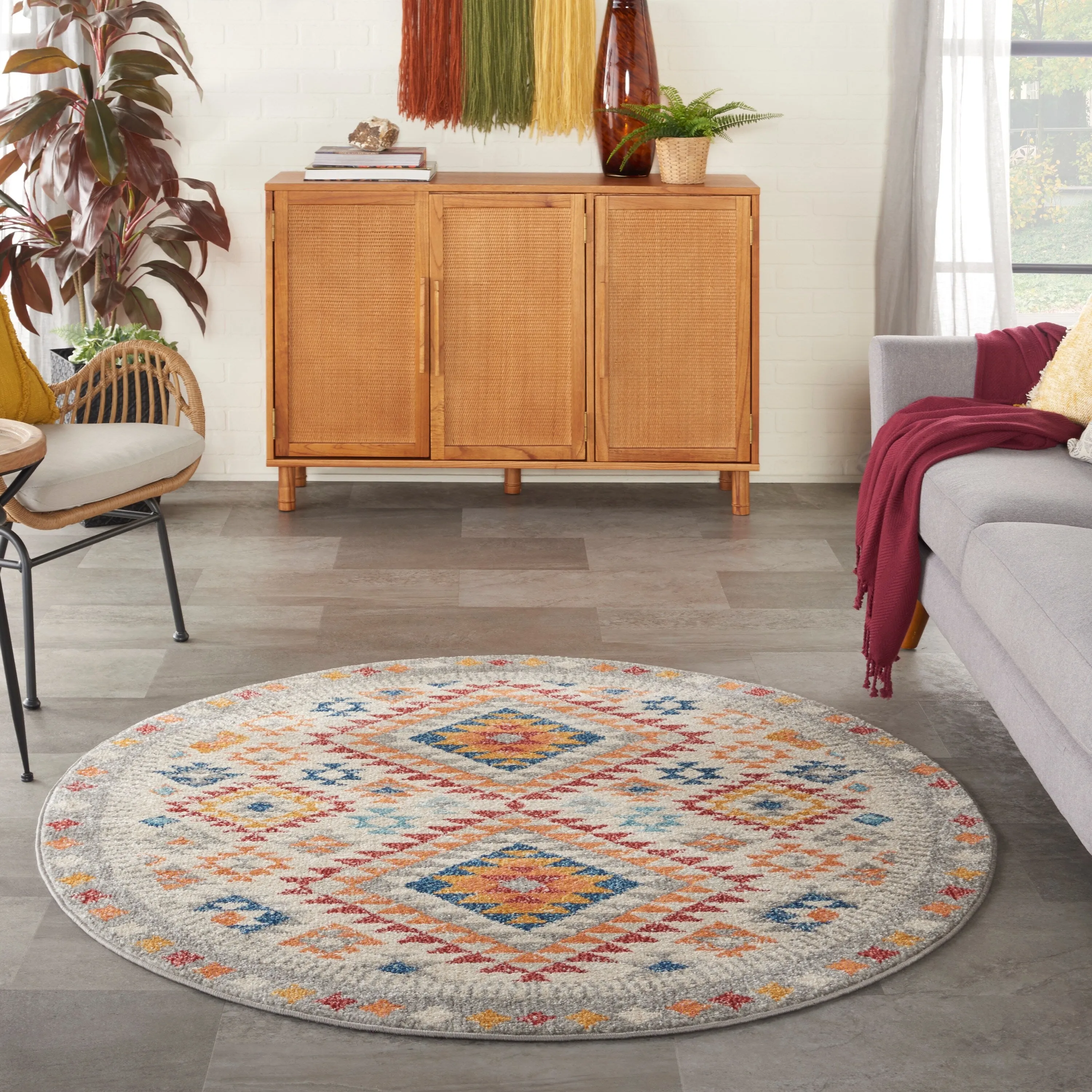 Nourison Passion Modern Boho Tribal Area Rug