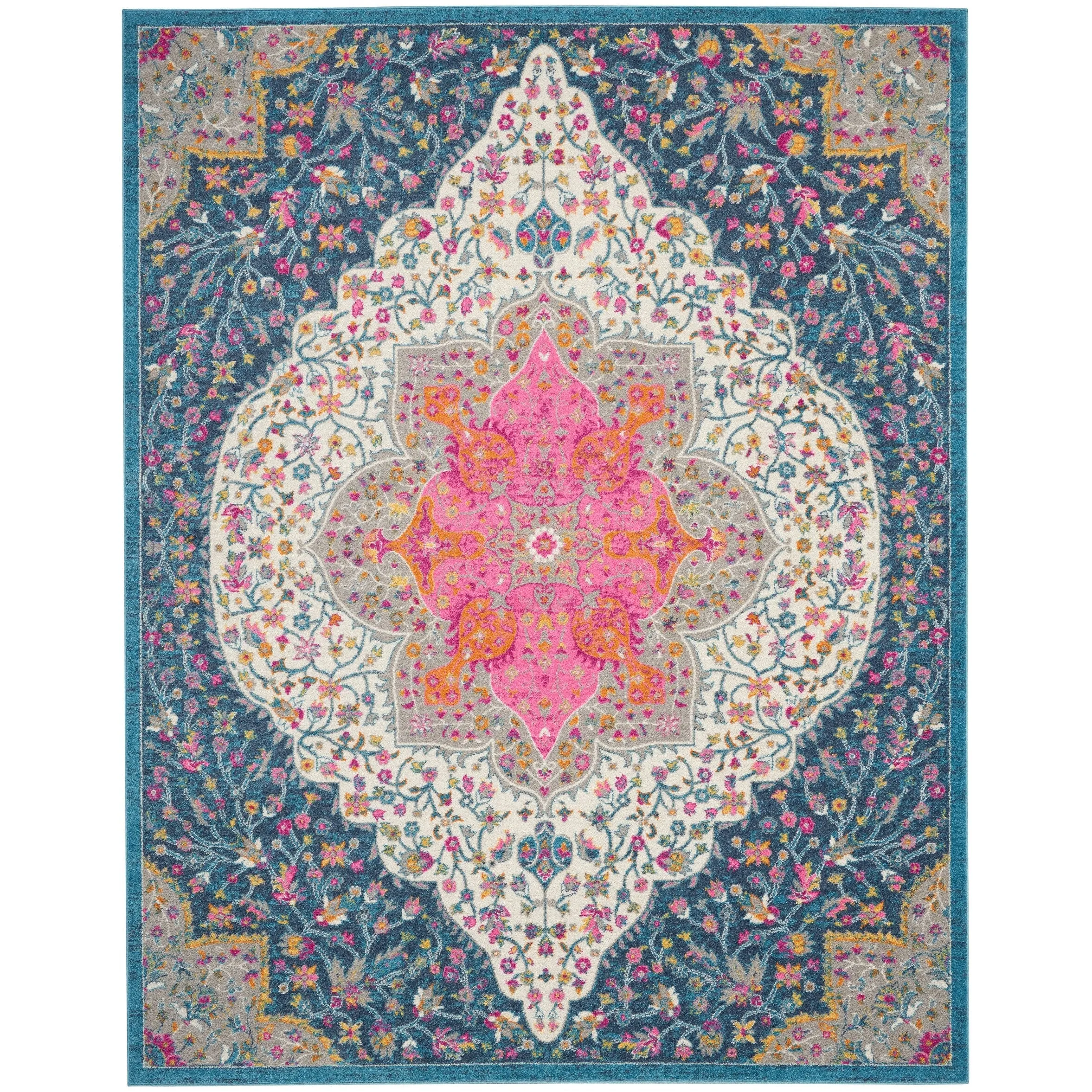 Nourison Passion Modern Persian Center Medallion Area Rug