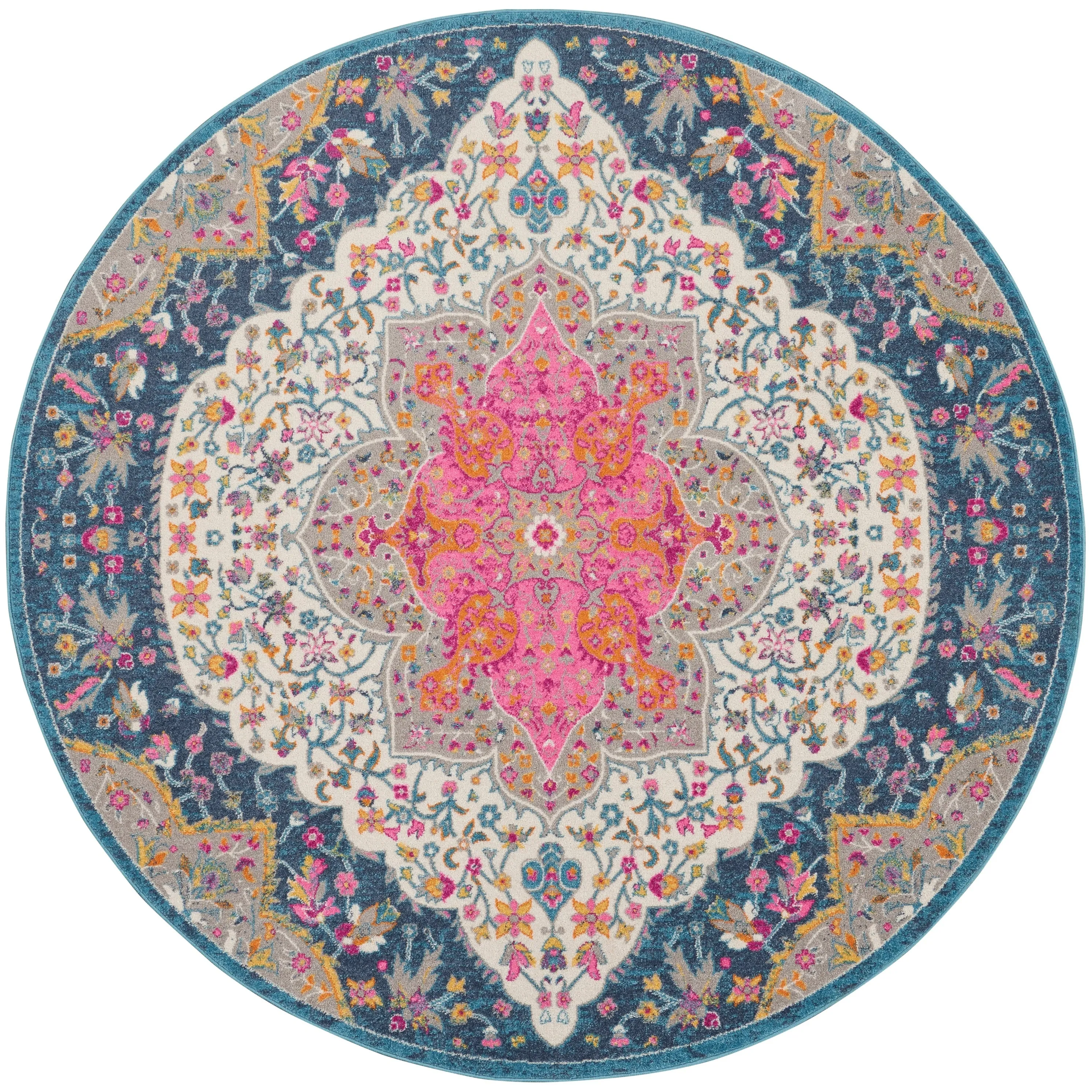 Nourison Passion Modern Persian Center Medallion Area Rug