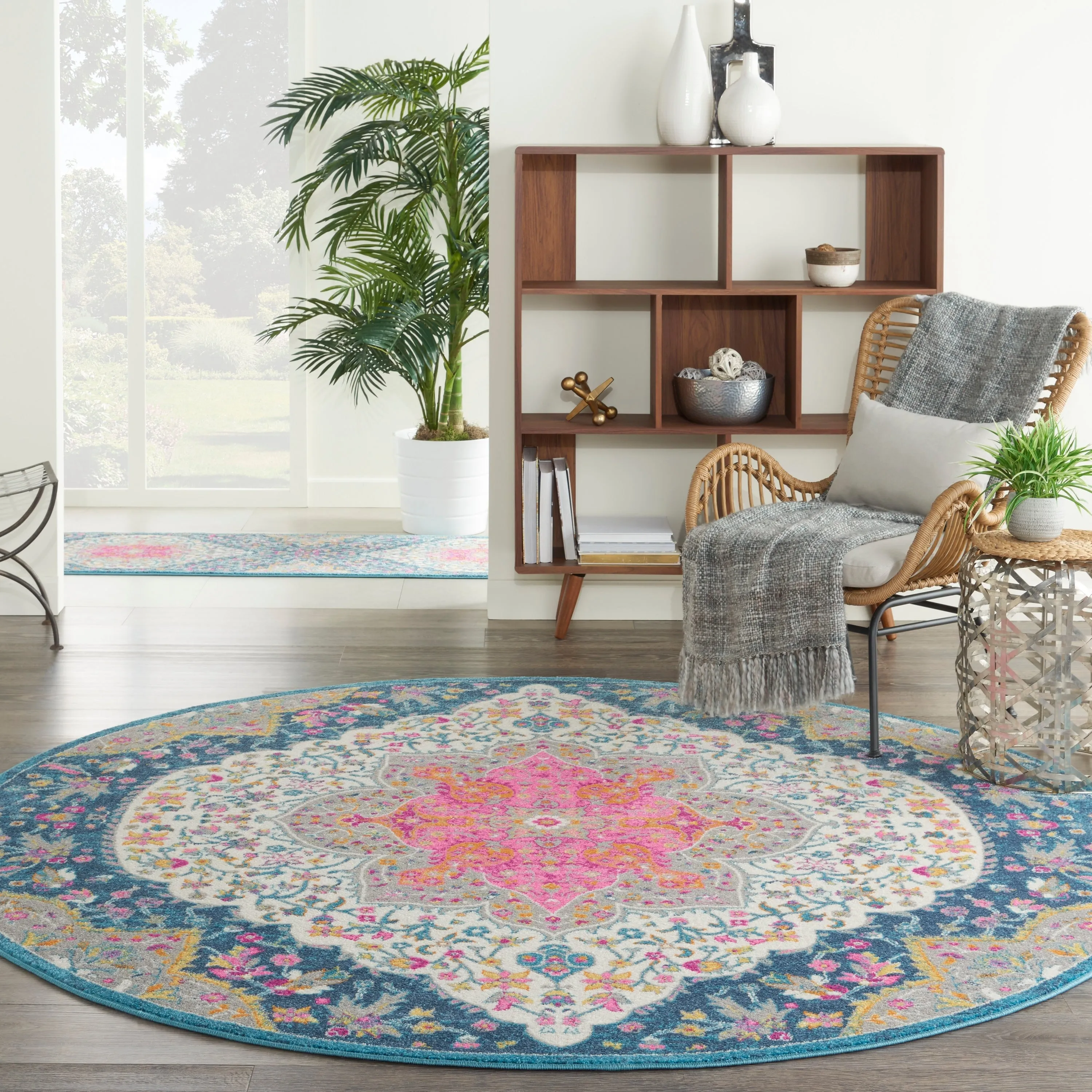 Nourison Passion Modern Persian Center Medallion Area Rug