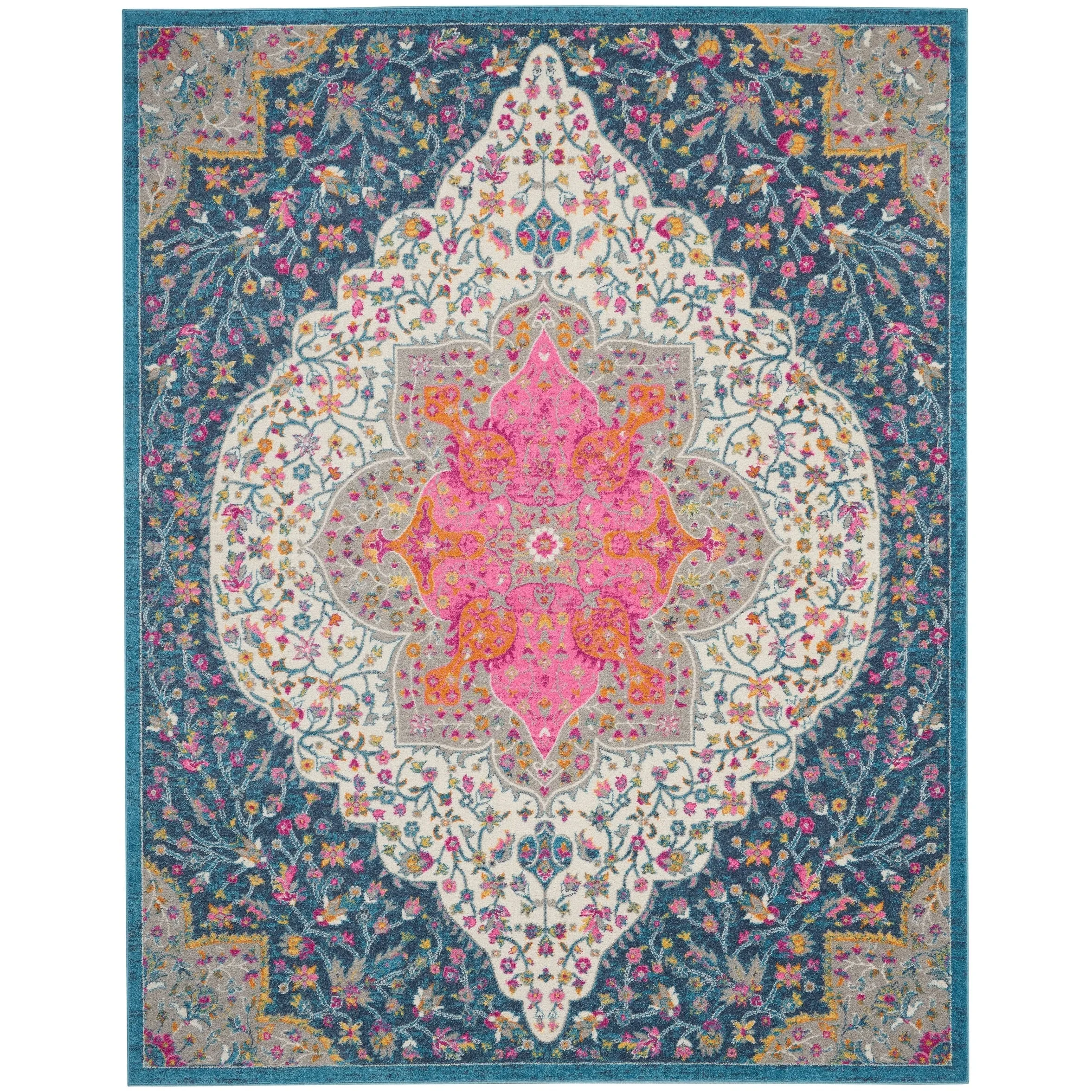 Nourison Passion Modern Persian Center Medallion Area Rug