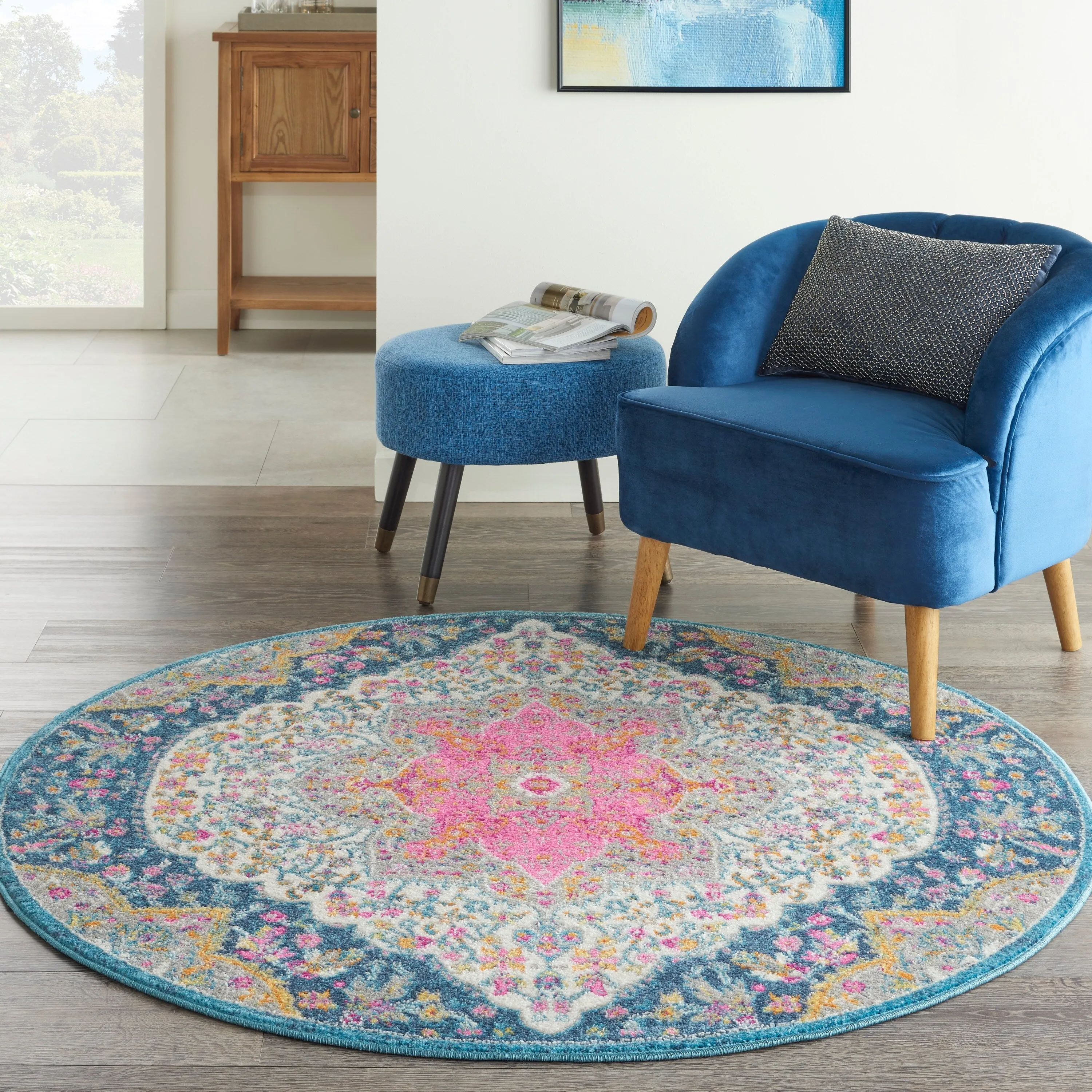 Nourison Passion Modern Persian Center Medallion Area Rug