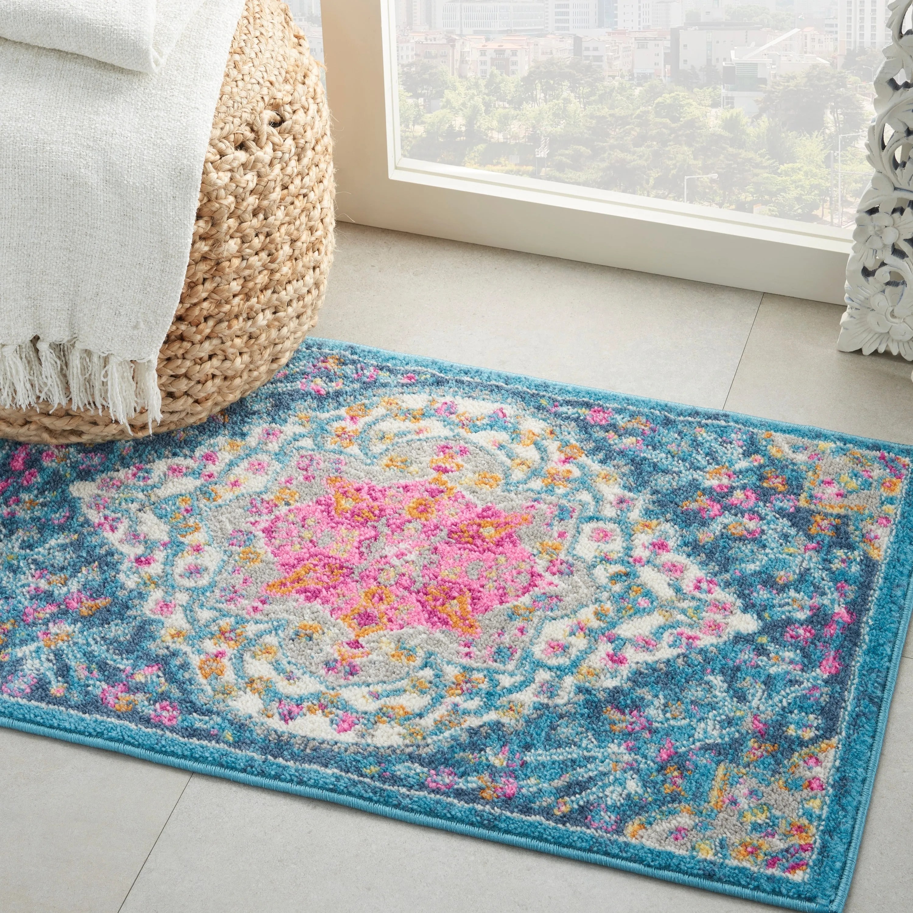 Nourison Passion Modern Persian Center Medallion Area Rug
