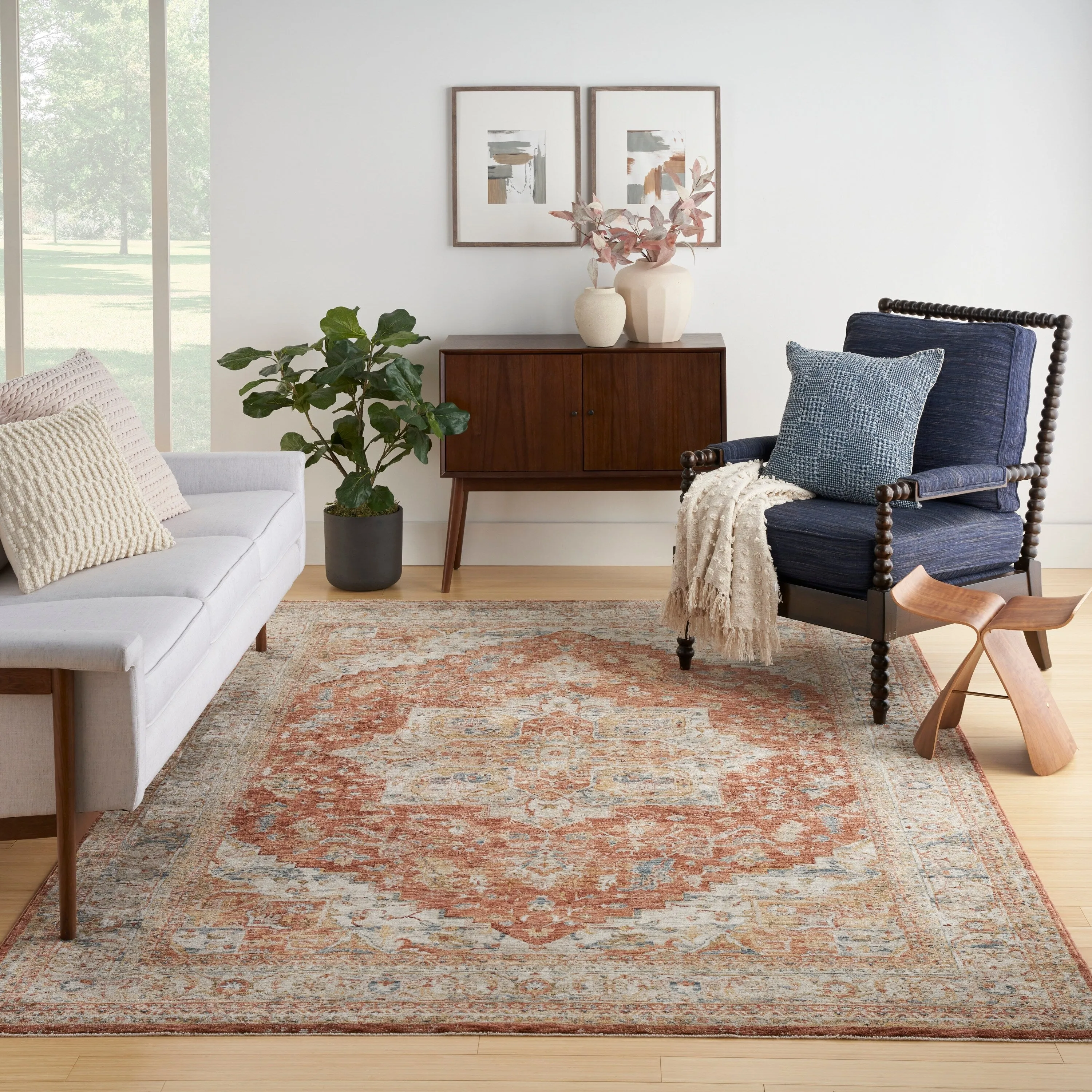 Nourison Petra Indoor only Persian Area Rug