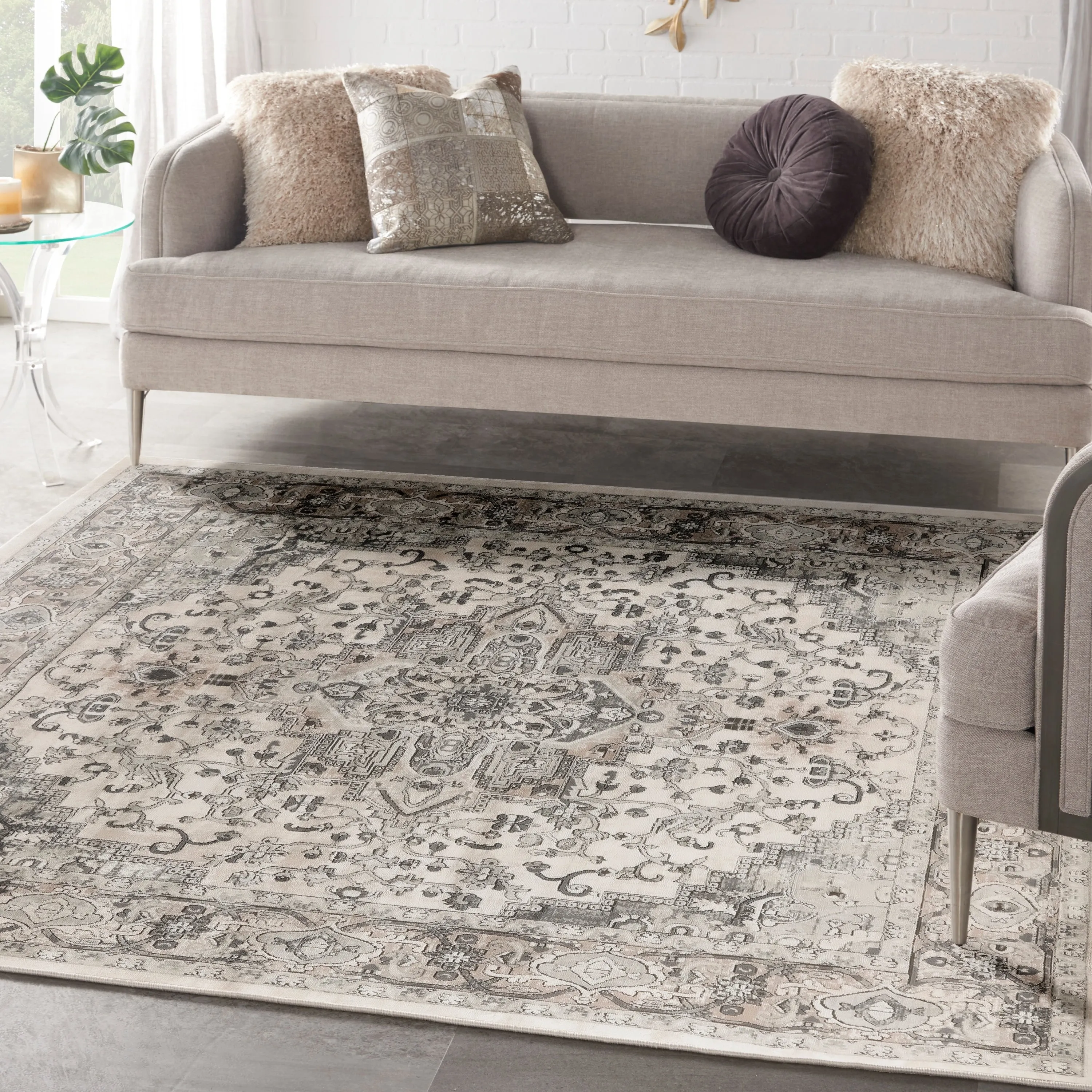 Nourison Quarry Indoor only Persian Area Rug.