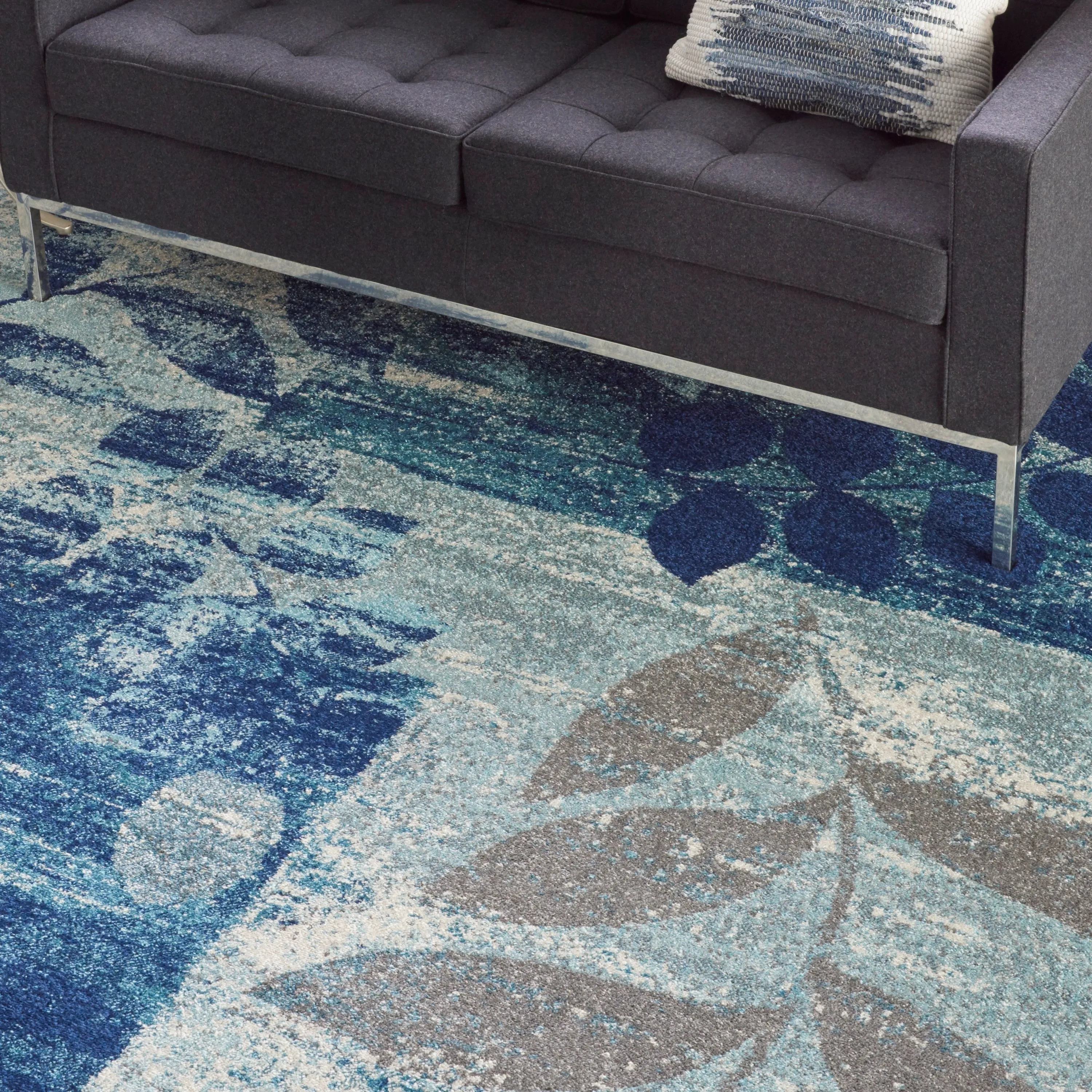 Nourison Tranquil Floral Leaves Area Rug