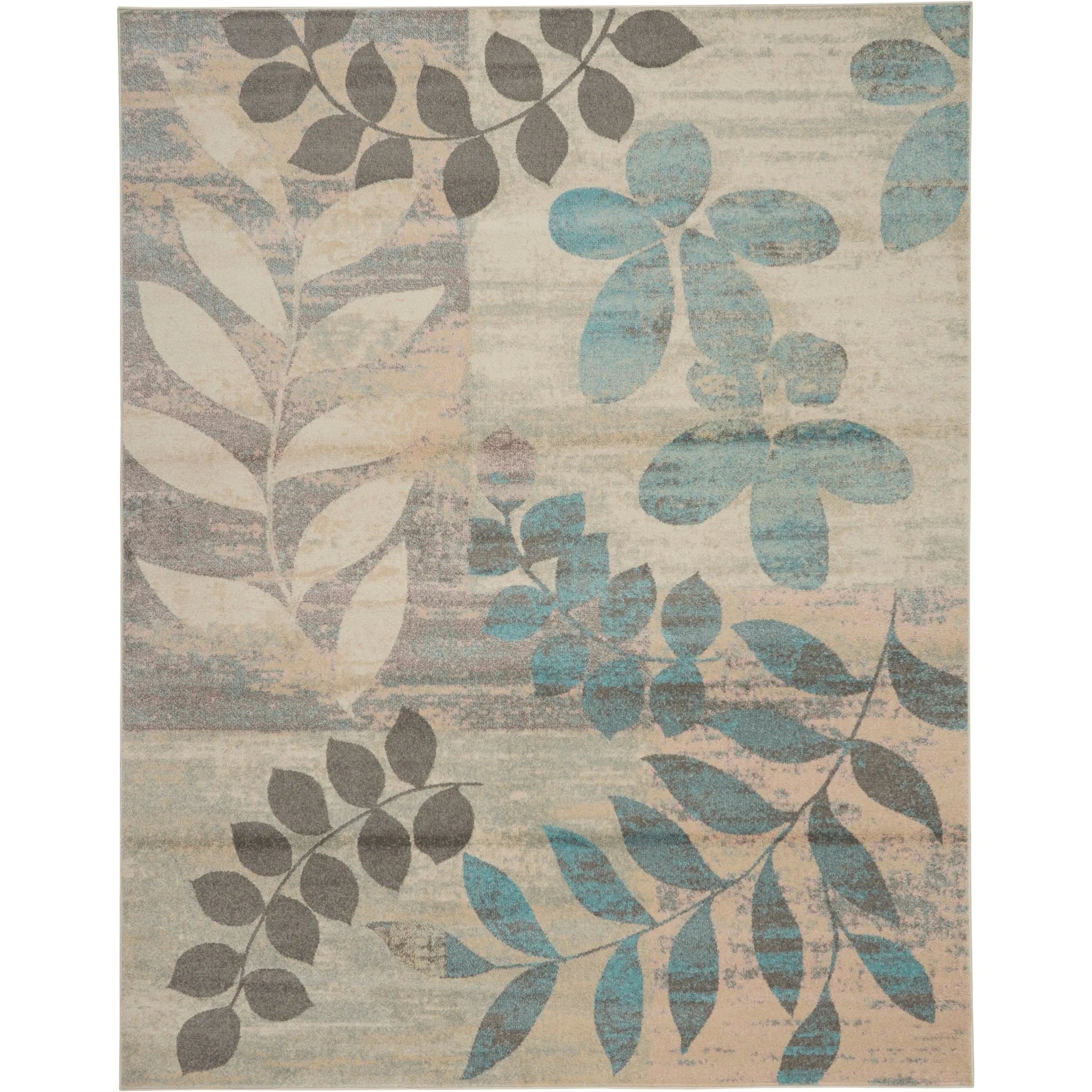 Nourison Tranquil Floral Leaves Area Rug