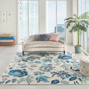 Nourison Tranquil French Country Floral Modern Area Rug