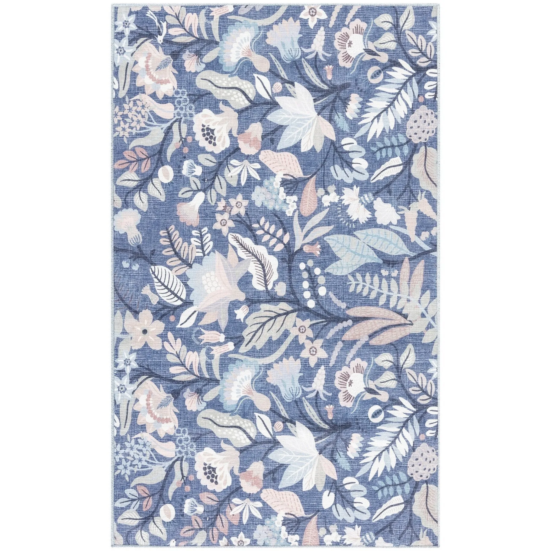 Nourison Washables Indoor Floral Area Rug
