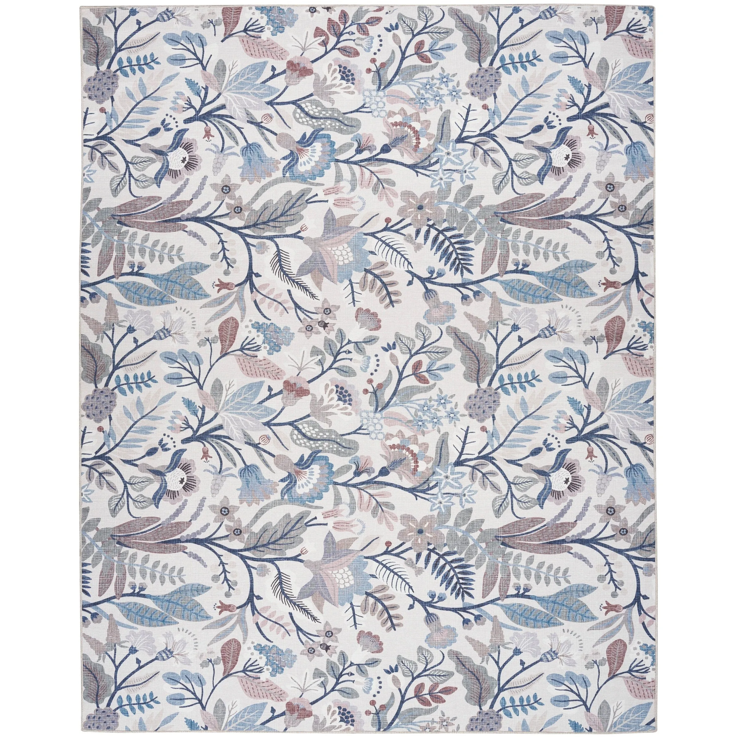 Nourison Washables Indoor Floral Area Rug