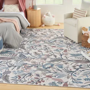 Nourison Washables Indoor Floral Area Rug