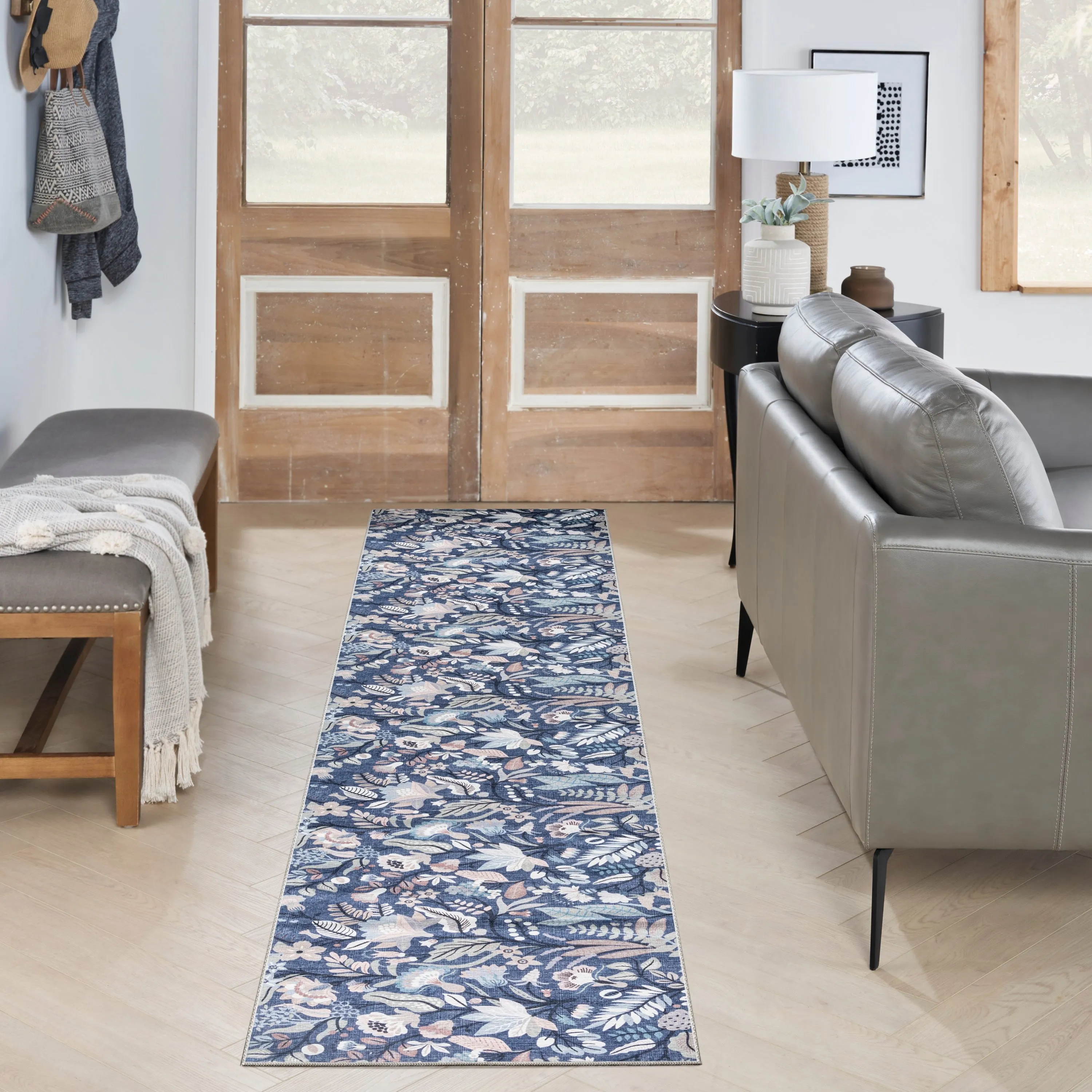 Nourison Washables Indoor Floral Area Rug