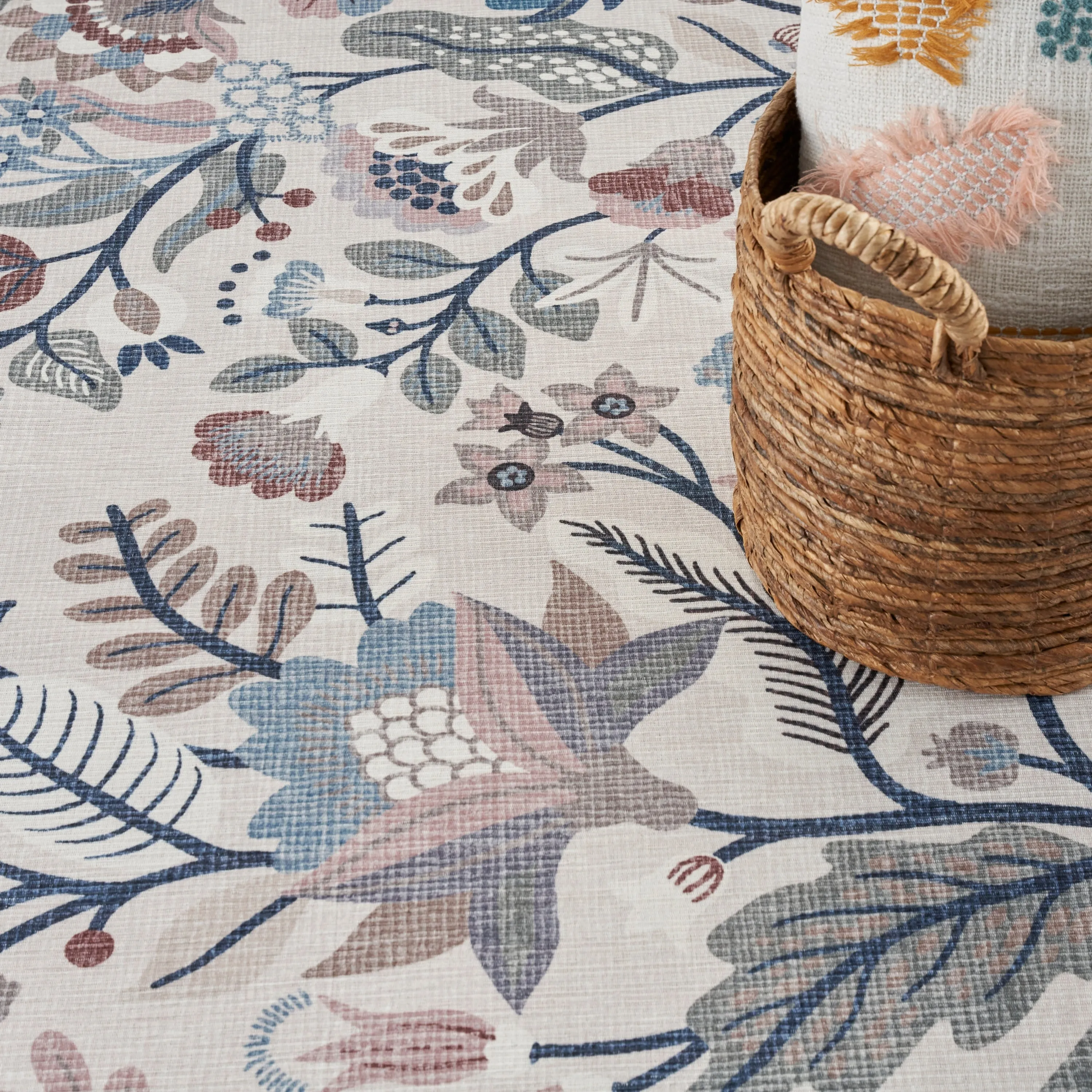 Nourison Washables Indoor Floral Area Rug