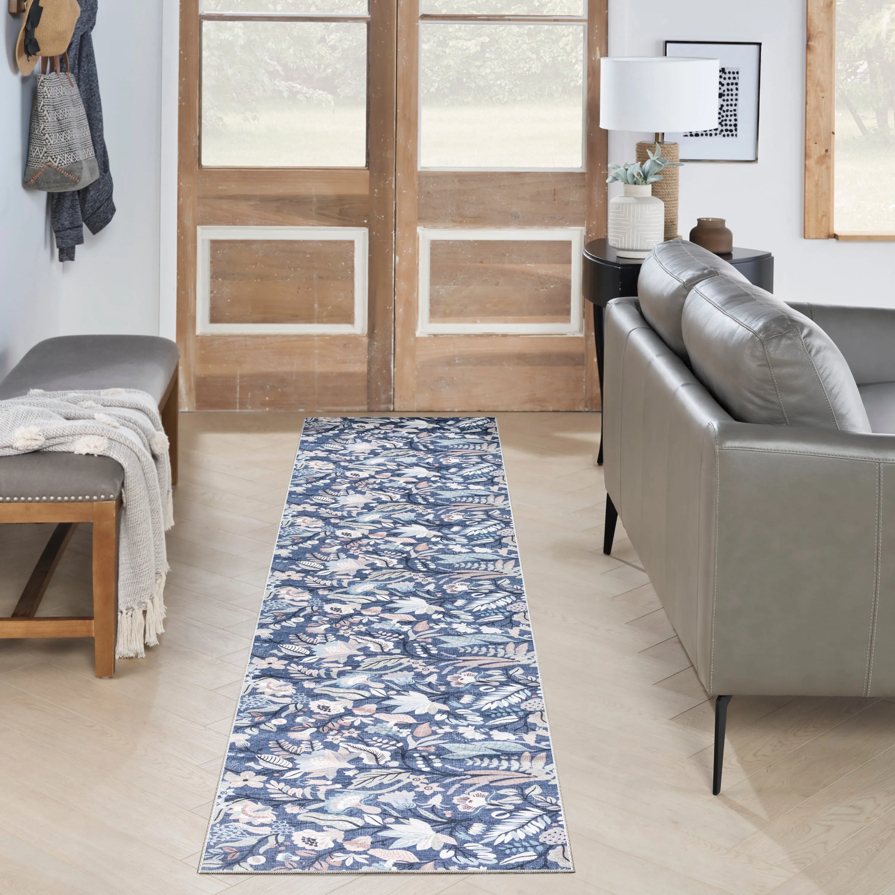 Nourison Washables Indoor Floral Area Rug