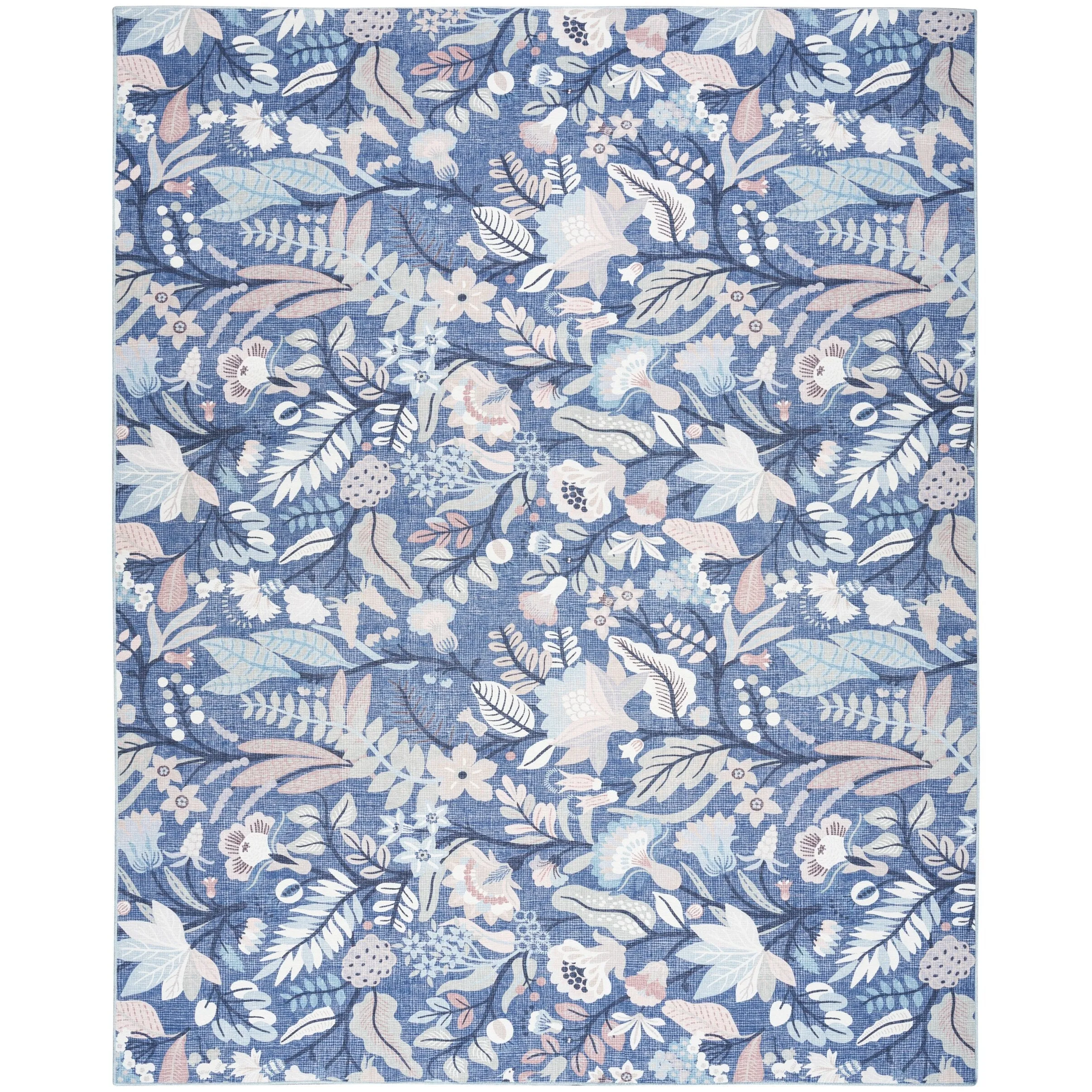 Nourison Washables Indoor Floral Area Rug