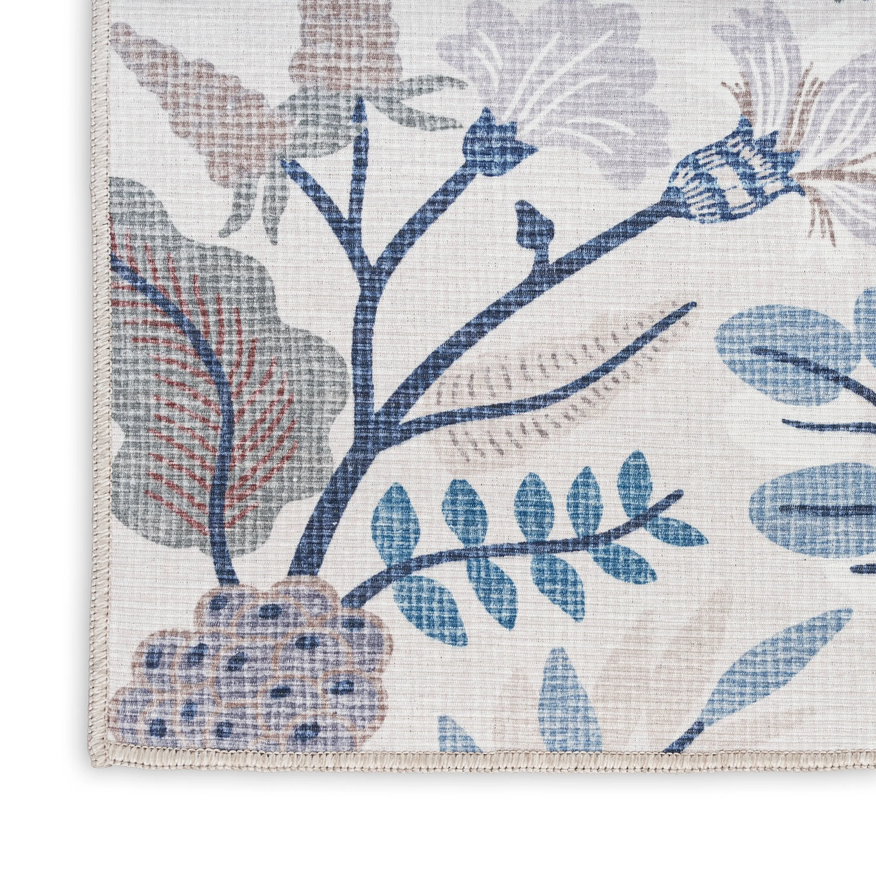 Nourison Washables Indoor Floral Area Rug