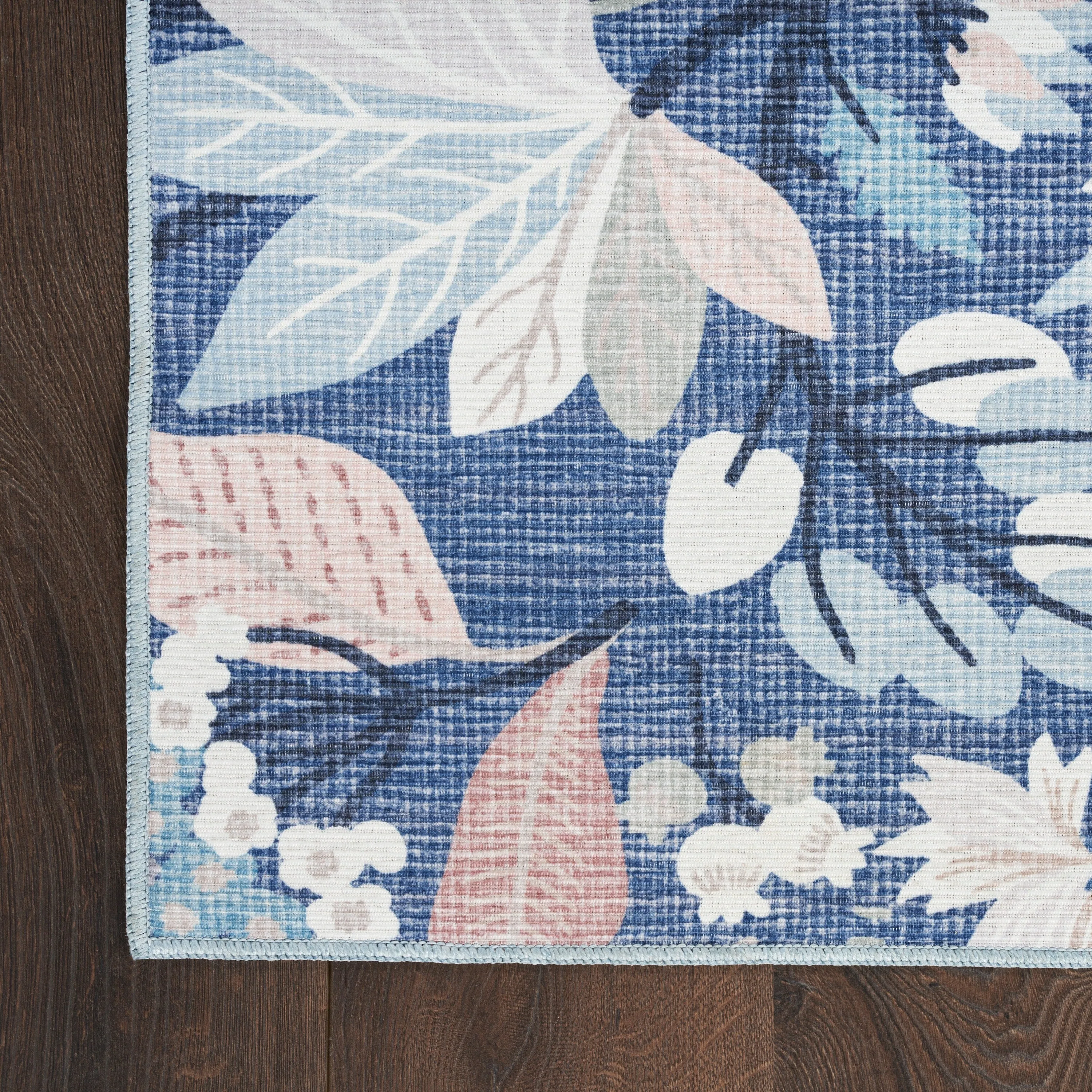 Nourison Washables Indoor Floral Area Rug