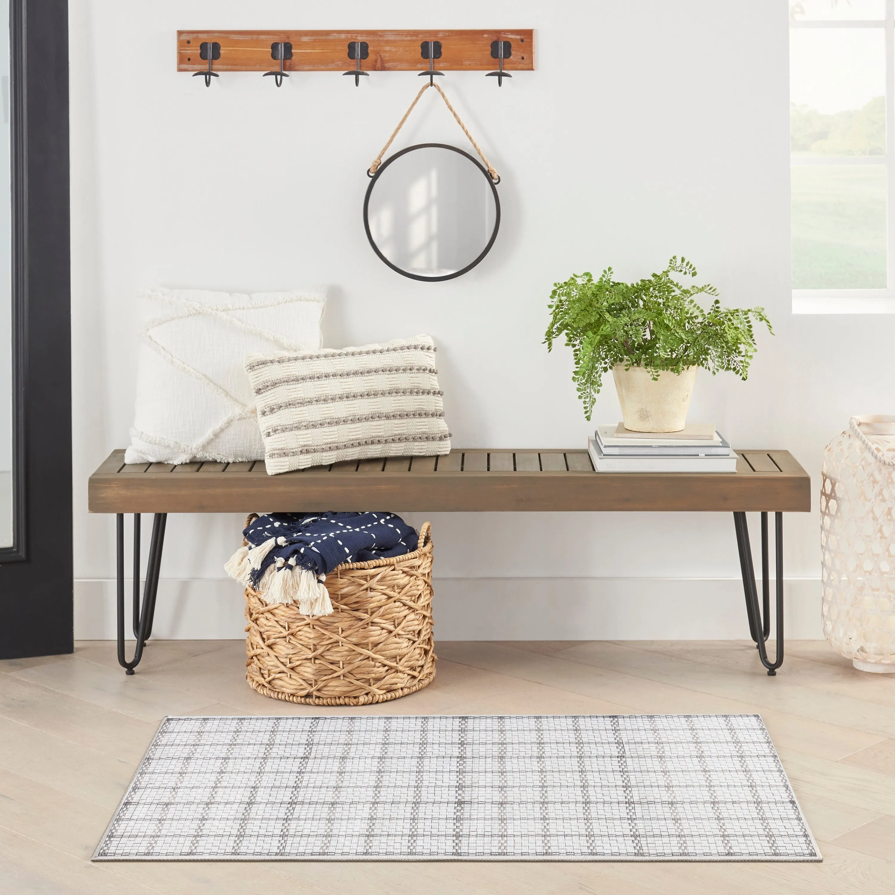 Nourison Washables Indoor Geometric Area Rug