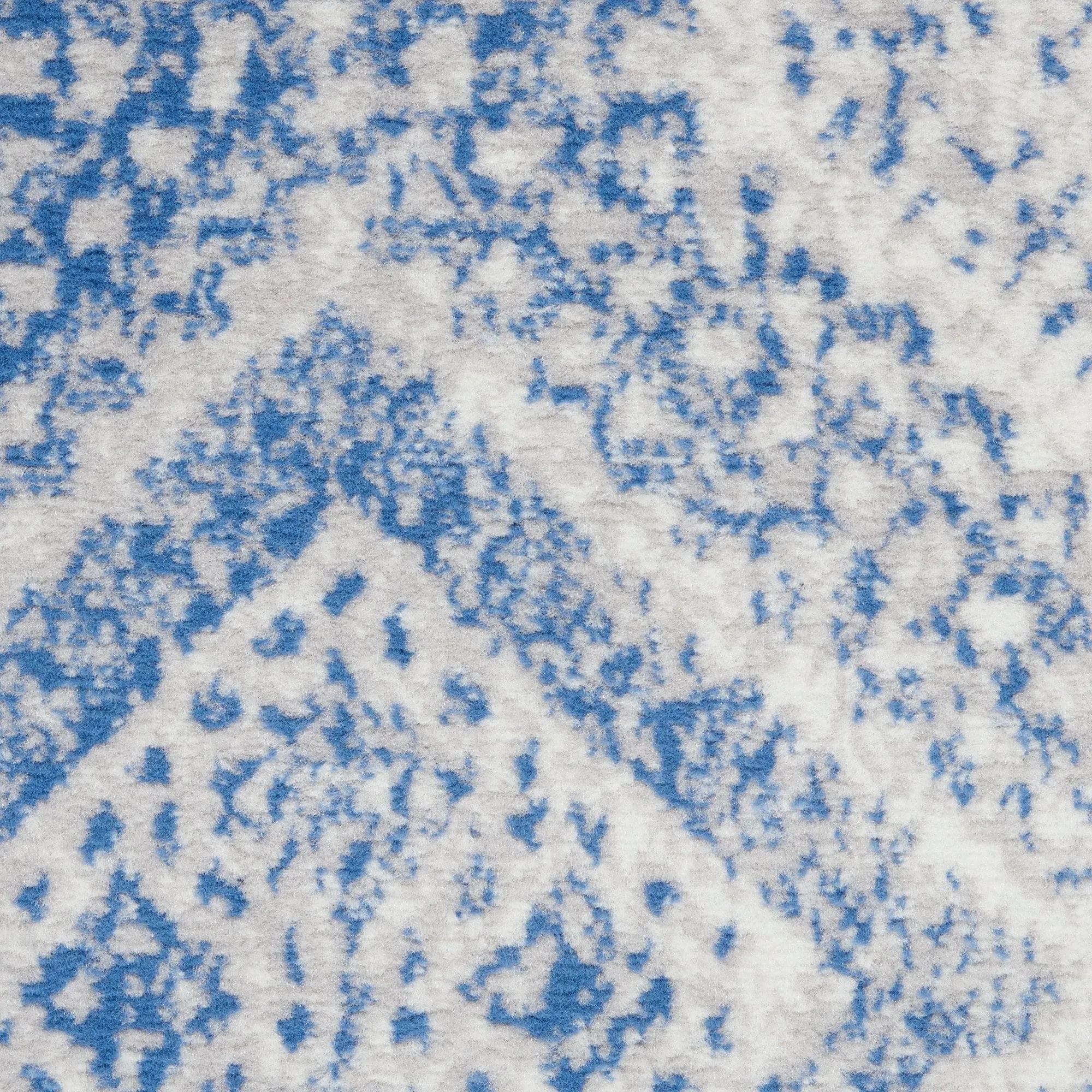 Nourison Whimsicle Boho Distressed Tribal Ivory Blue Area Rug