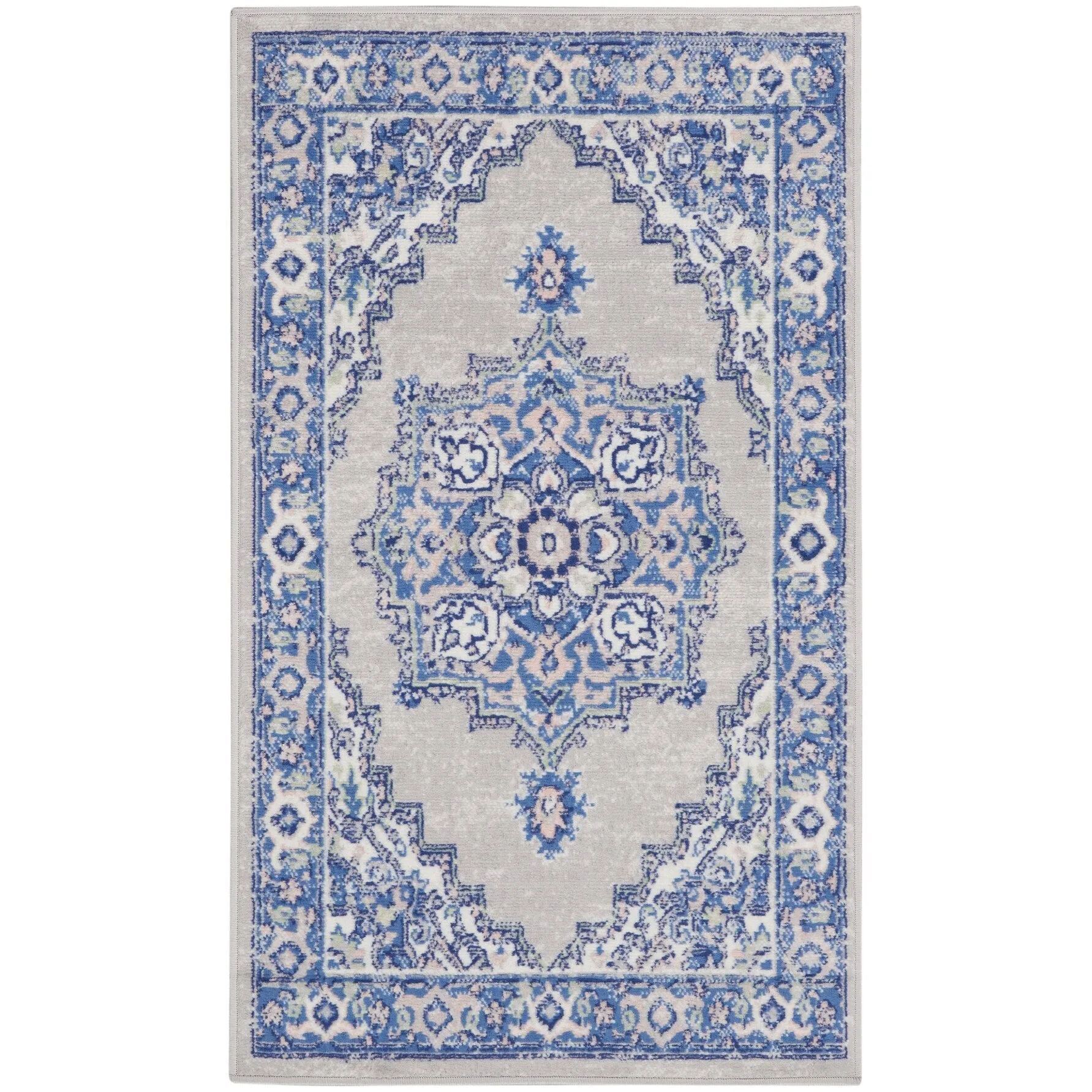 Nourison Whimsicle Modern Persian Floral Medallion Area Rug