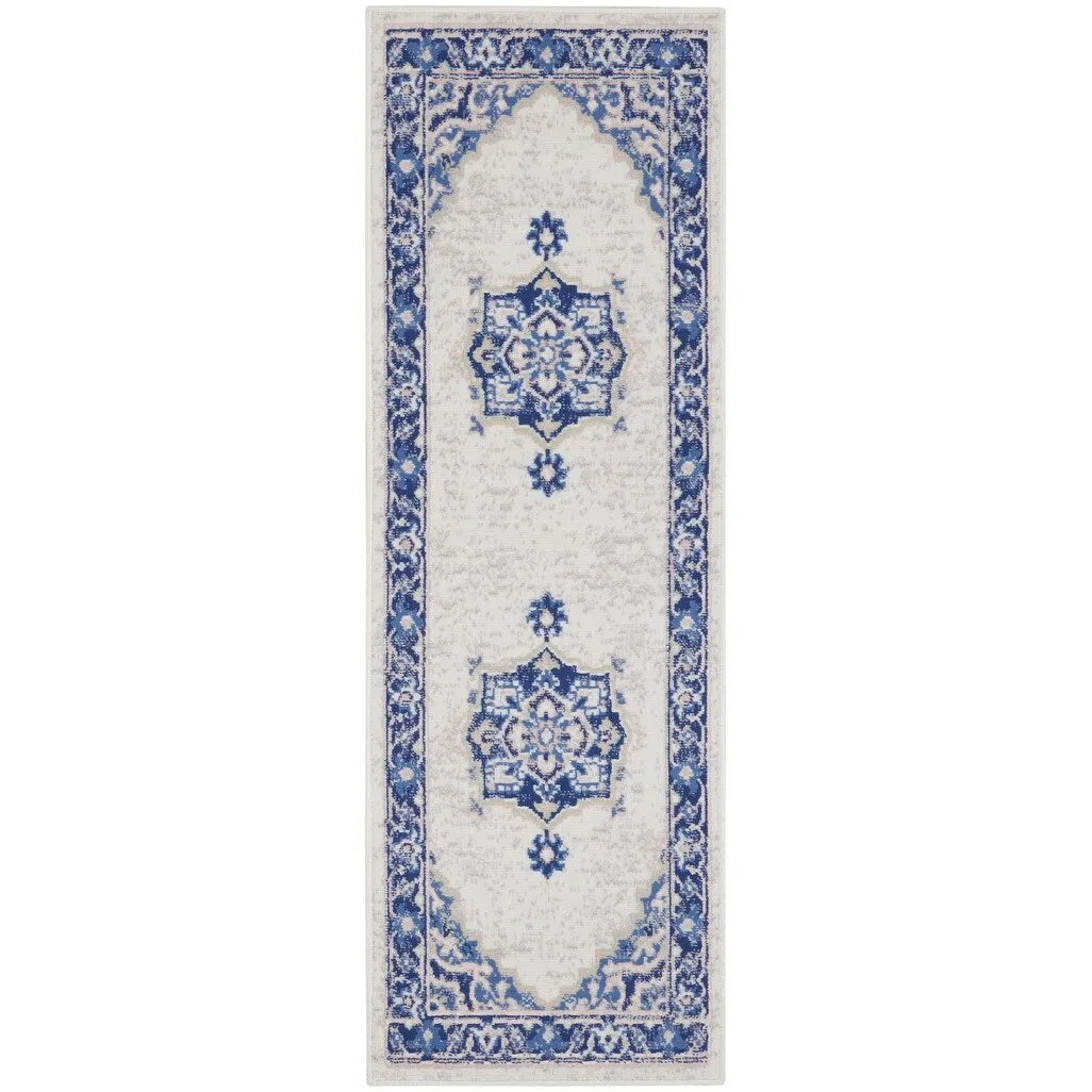 Nourison Whimsicle Modern Persian Floral Medallion Area Rug