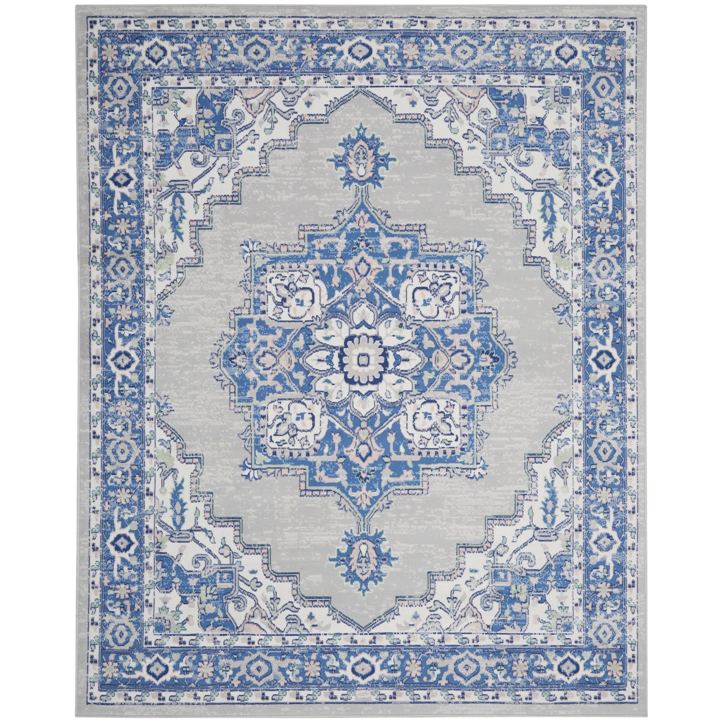 Nourison Whimsicle Modern Persian Floral Medallion Area Rug