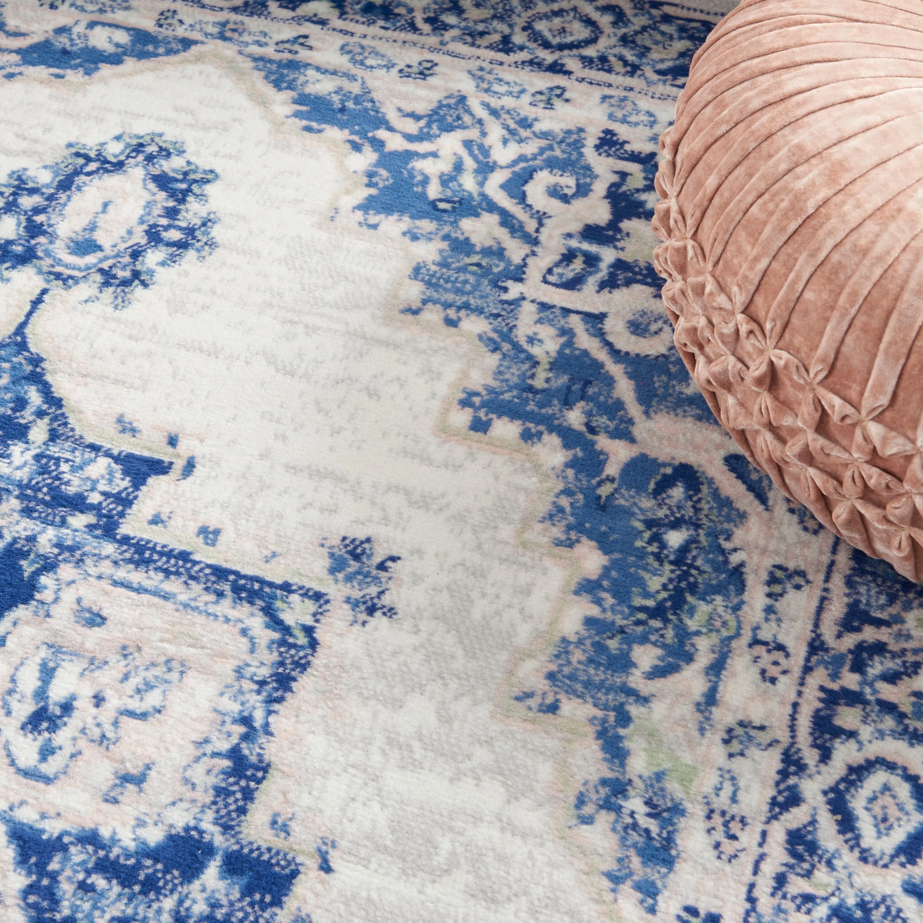 Nourison Whimsicle Modern Persian Floral Medallion Area Rug